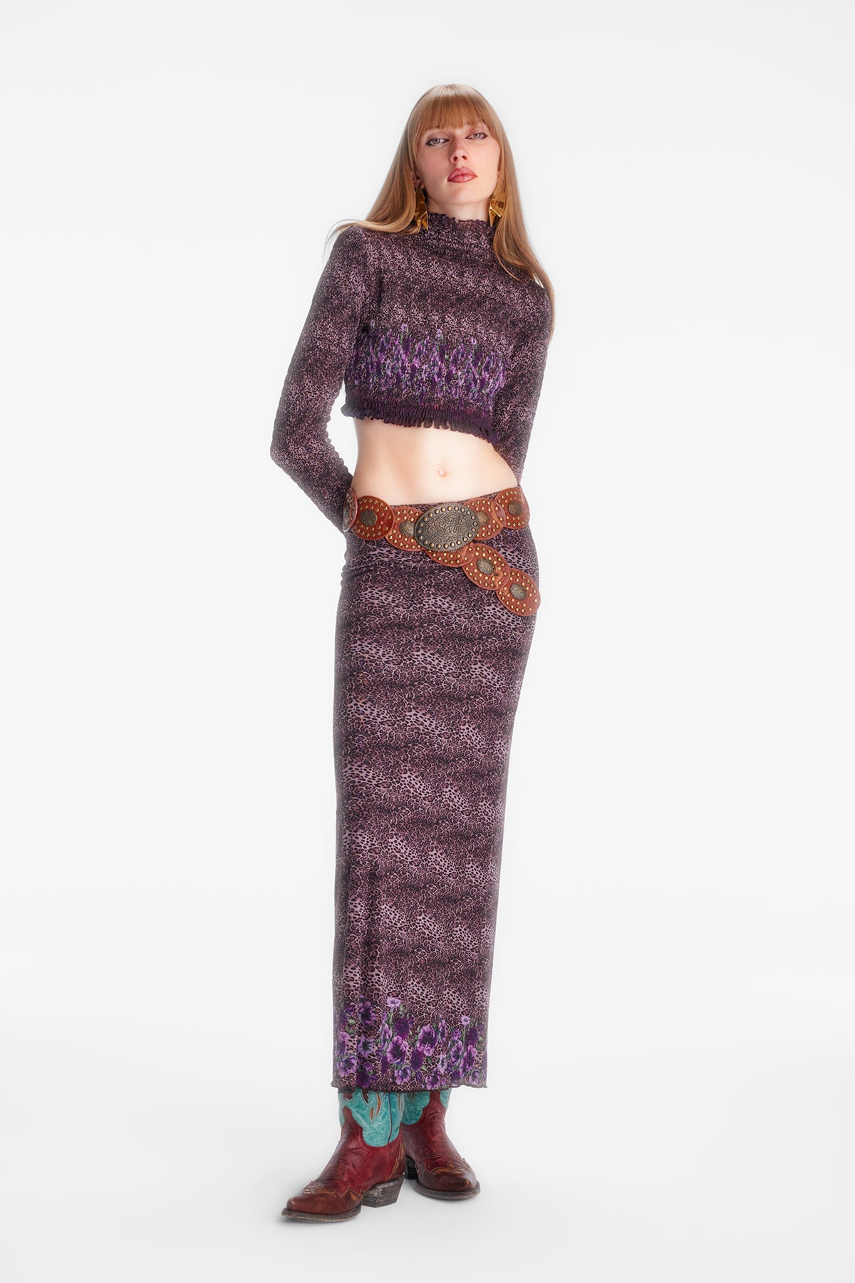 Naia-Zeya Bluz / Leopar Desenli-Bluz-1-Milagron.com