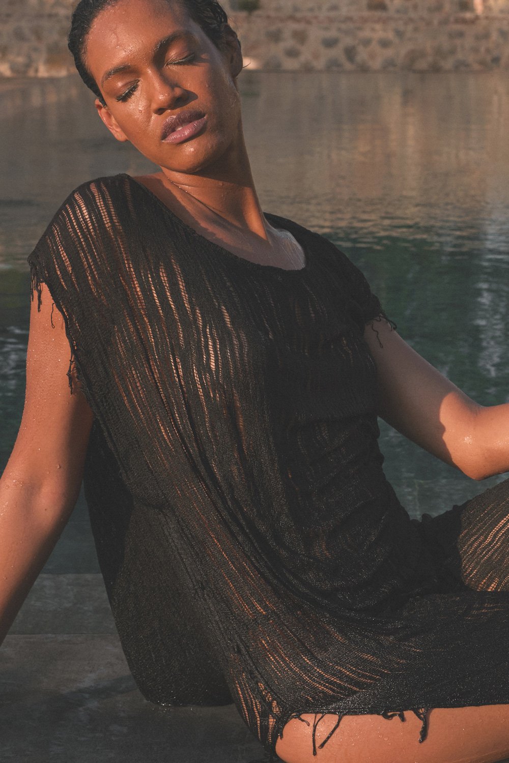 Naïve Atelier-Amber Elbise - Siyah-Elbise-1-Milagron.com