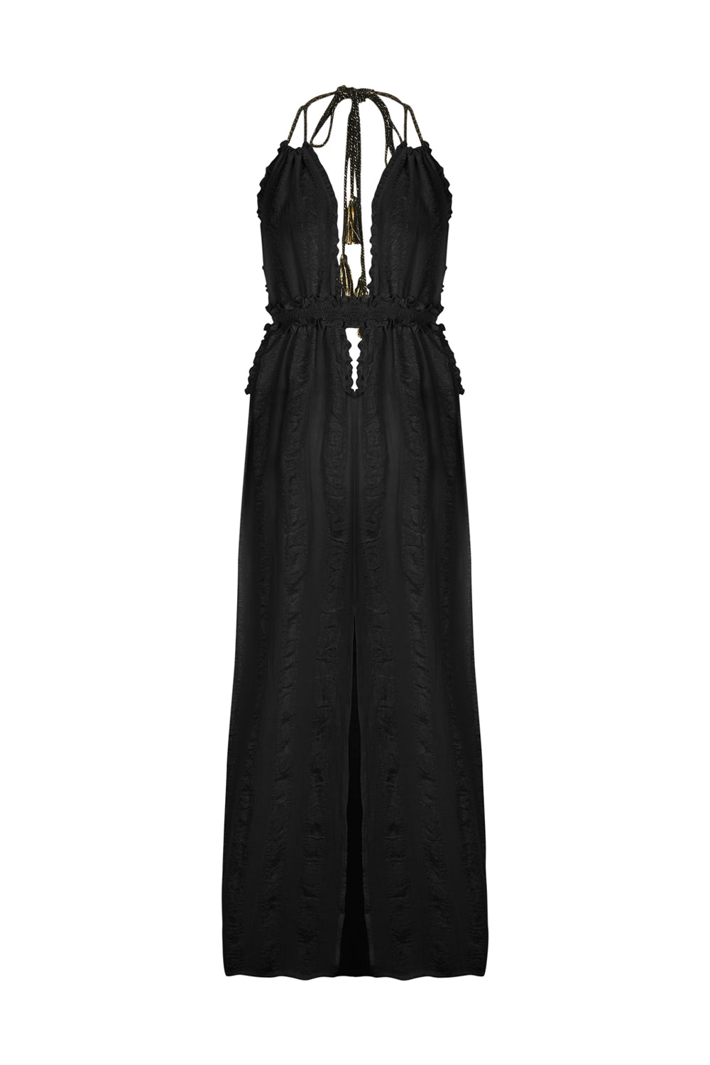 Naïve Atelier-Goldie Elbise Siyah-Elbise-2-Milagron.com