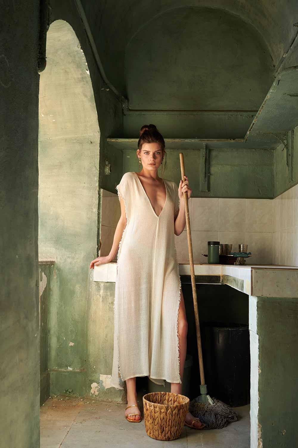 Naïve Atelier-Ilaria Ecru-Elbise-1-Milagron.com