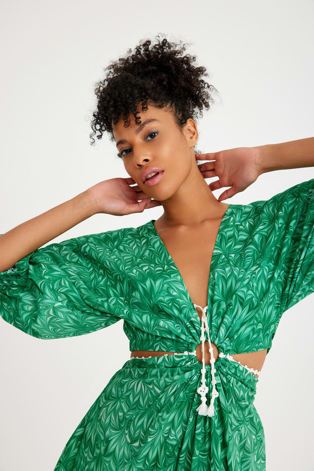 Nammu-Halka detaylı mini elbise-Elbise-2-Milagron.com