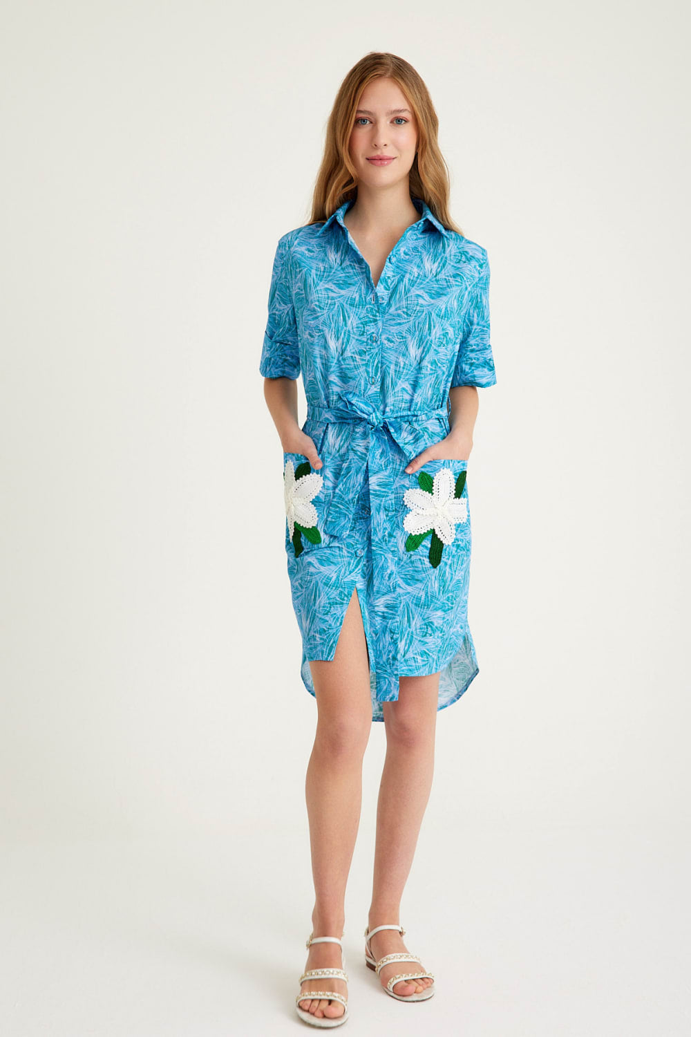 Nammu-Mini Gömlek Elbise-Elbise-1-Milagron.com