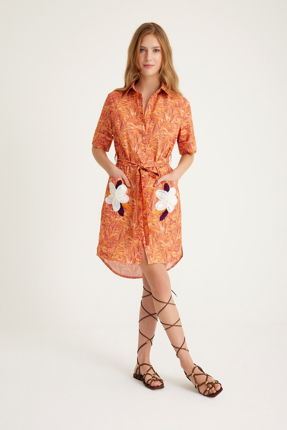 Nammu-Mini Gömlek Elbise-Elbise-2-Milagron.com