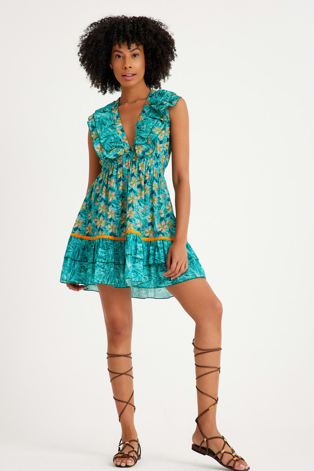 Nammu-Sırt Dekolteli Mini Elbise-Elbise-2-Milagron.com