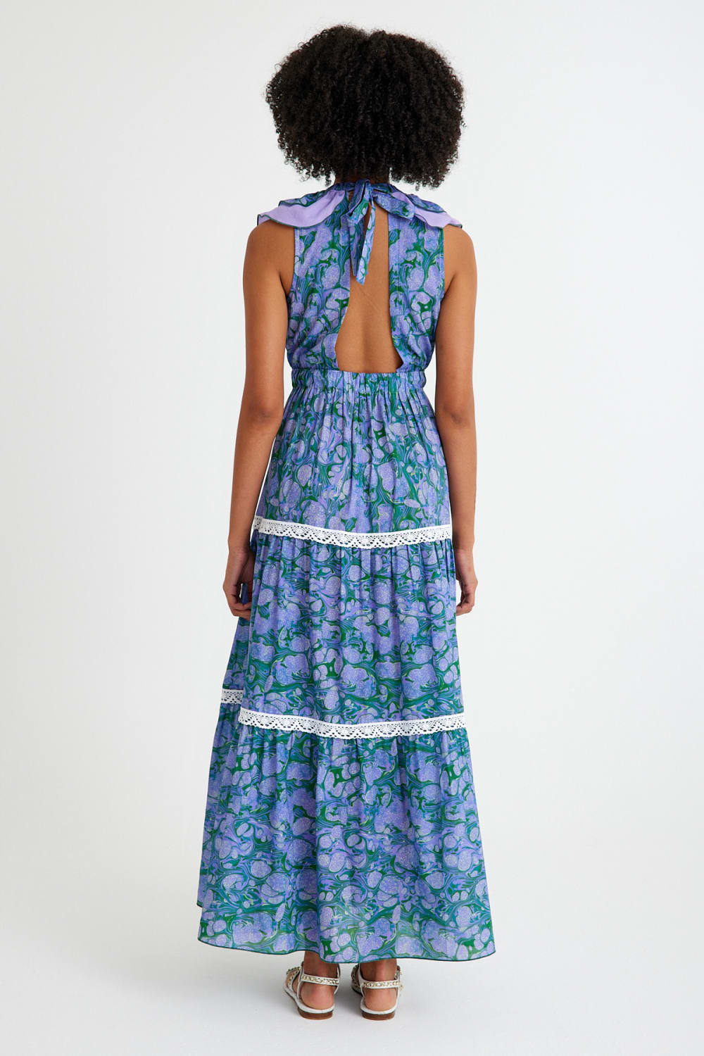 Nammu-Sırt Dekolteli Uzun Elbise-Elbise-2-Milagron.com