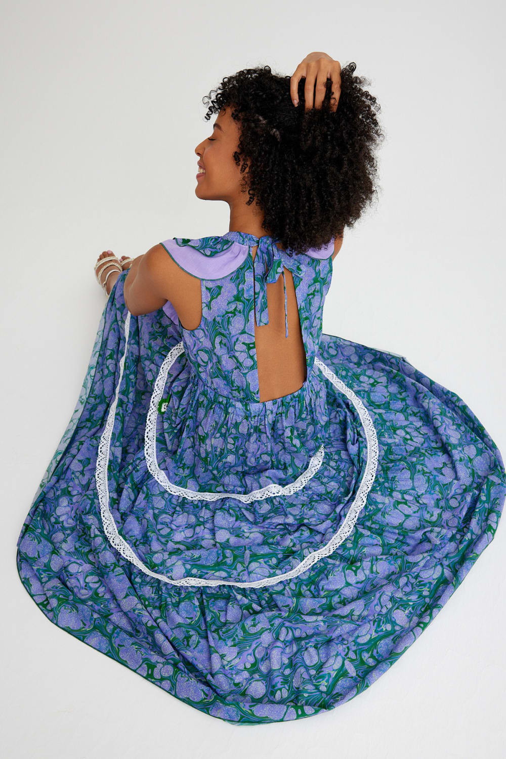 Nammu-Sırt Dekolteli Uzun Elbise-Elbise-3-Milagron.com