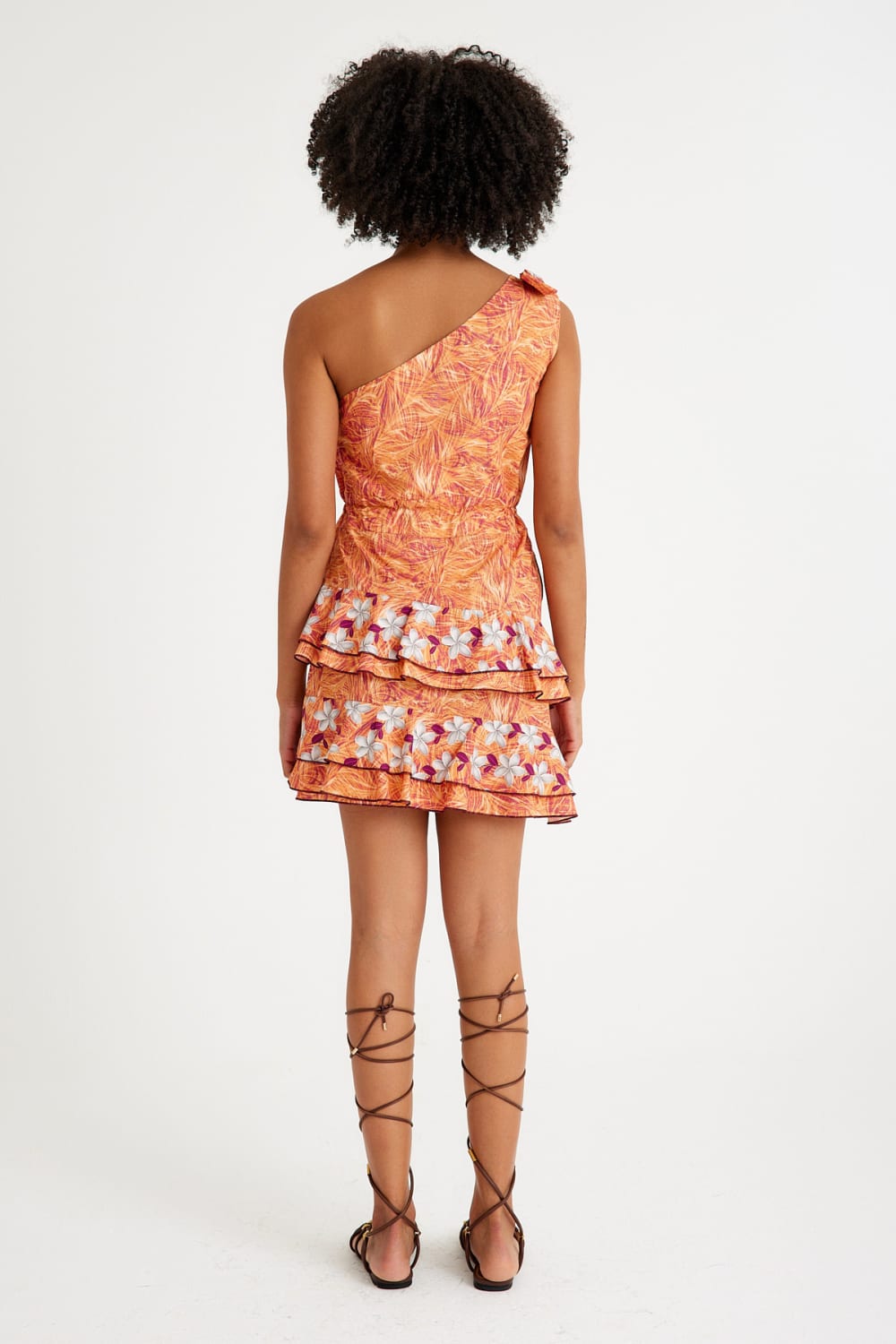 Nammu-Tek Omuzlu Mini Elbise-Elbise-2-Milagron.com