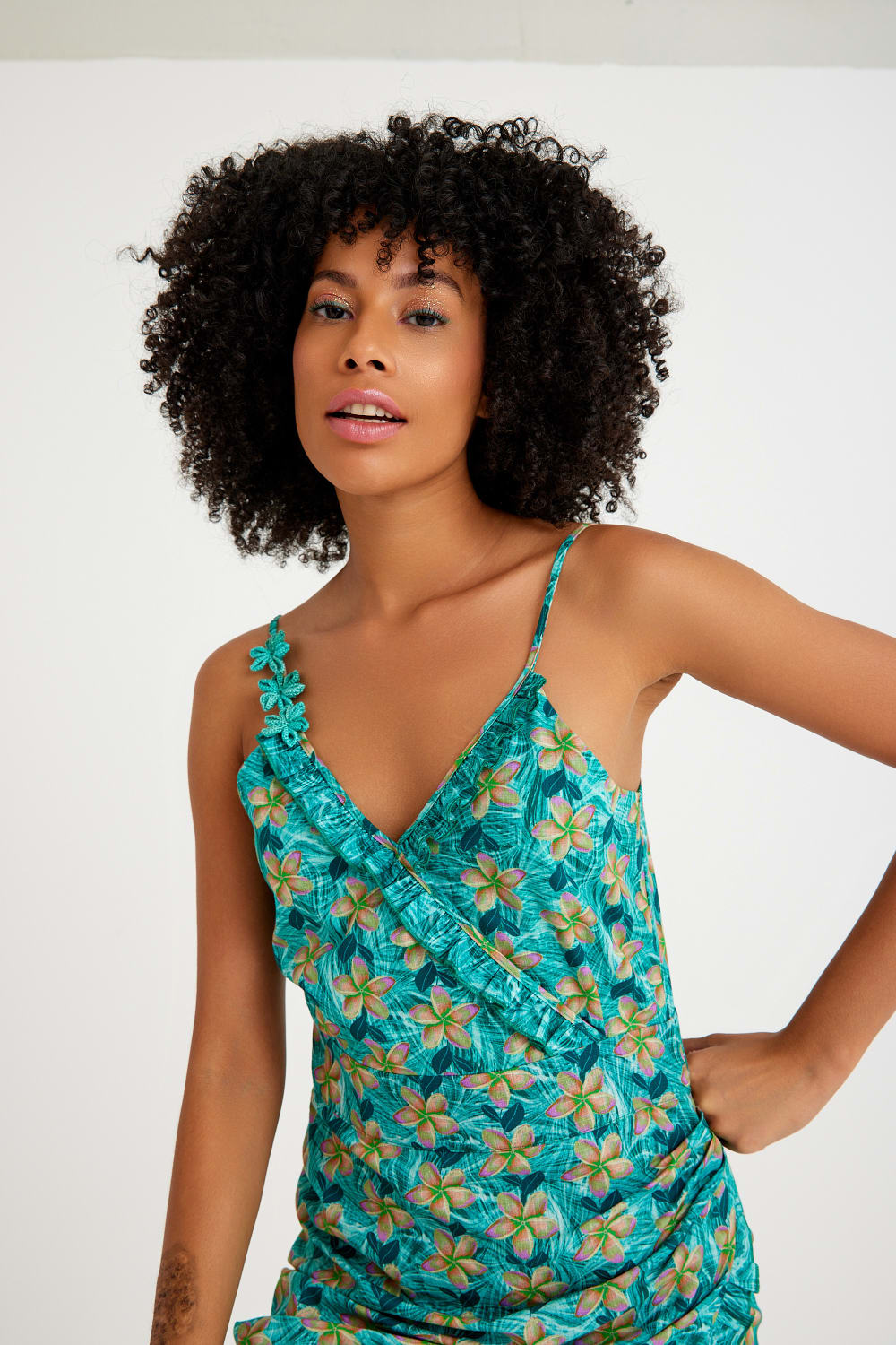 Nammu-Yırtmaçlı Asimetrik Elbise-Elbise-1-Milagron.com