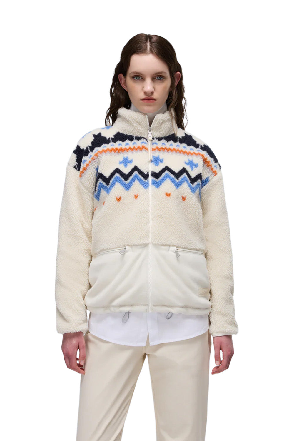 Napapijri-Ansei Fz W Beyaz Kadın Peluş Mont-Mont-4-Milagron.com