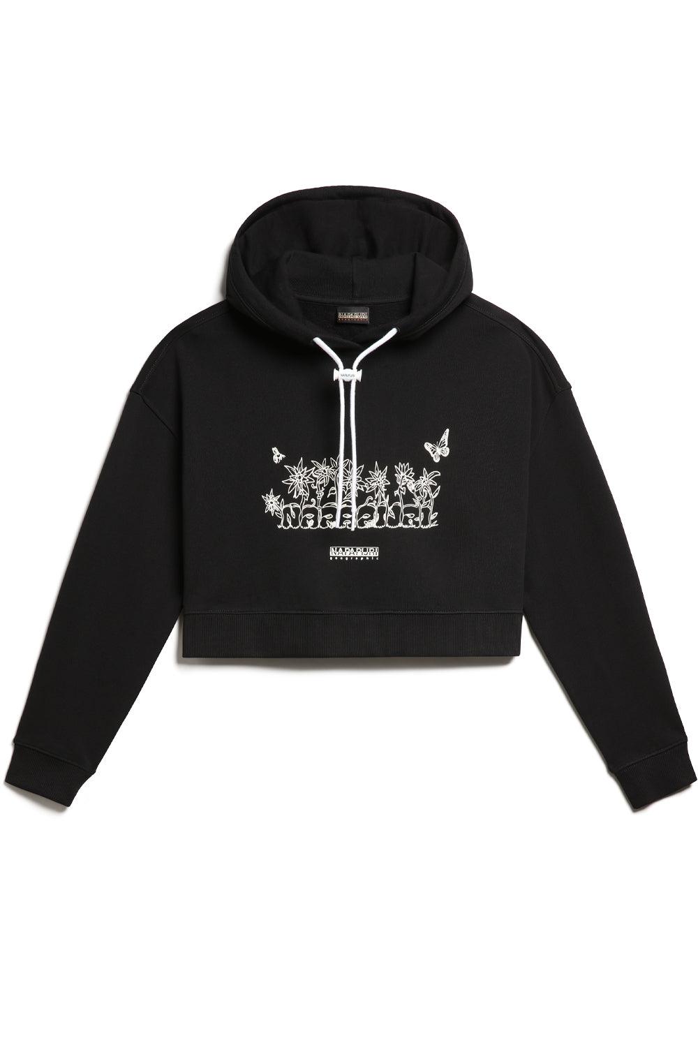 Napapijri-B-Veny H Cropped Black-Sweatshirts & Hoodies-1-Milagron.com