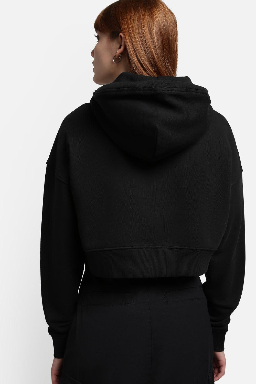 Napapijri-B-Veny H Cropped Black-Sweatshirts & Hoodies-4-Milagron.com