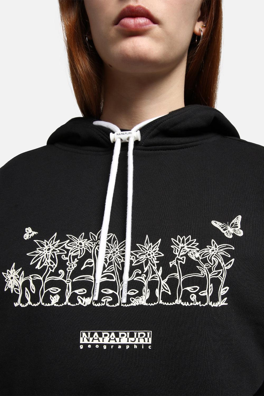 Napapijri-B-Veny H Cropped Black-Sweatshirts & Hoodies-5-Milagron.com
