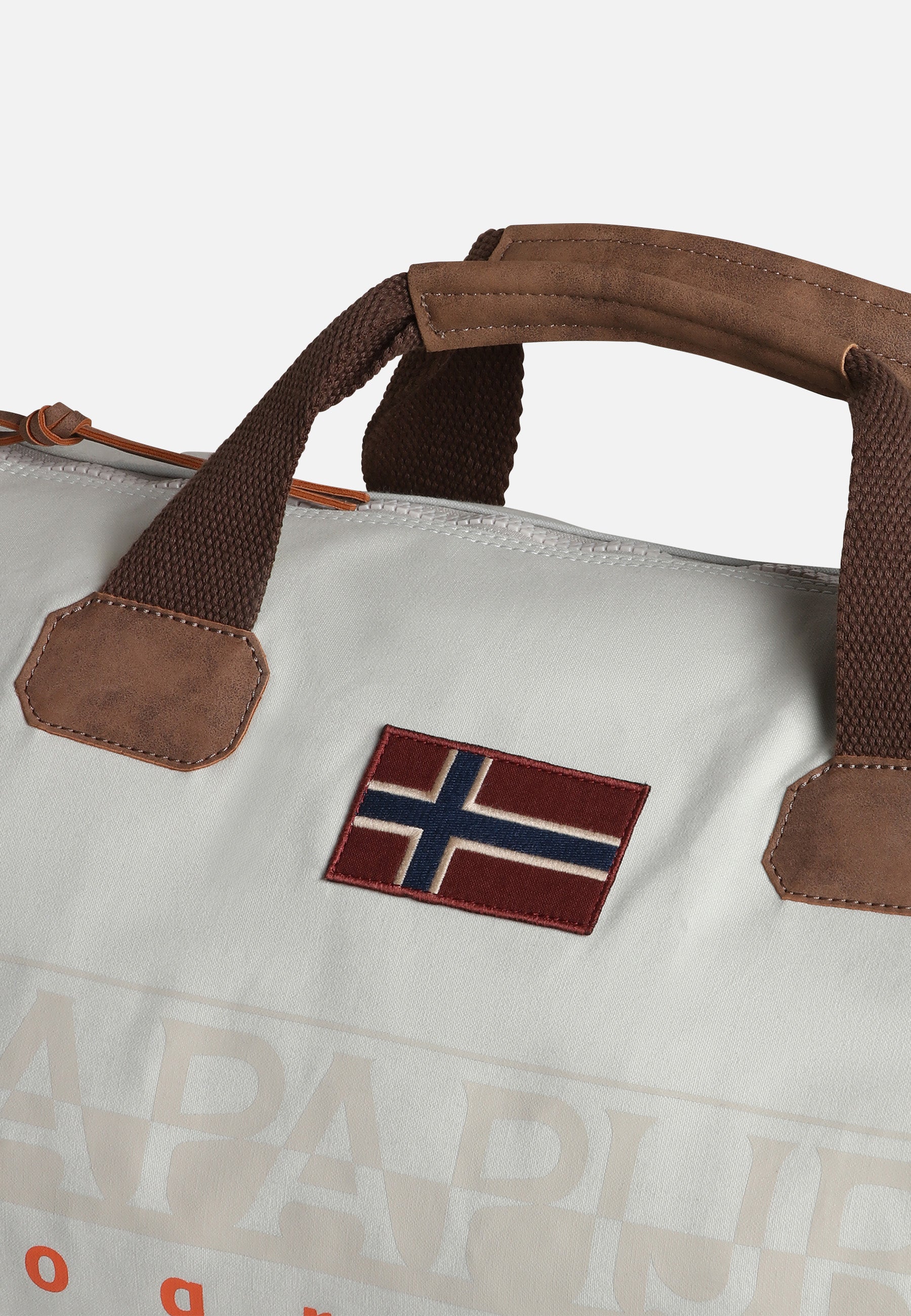 Napapijri-Bering 3 Beige Silvr N90-Bavul & Seyahat Çantası-7-Milagron.com