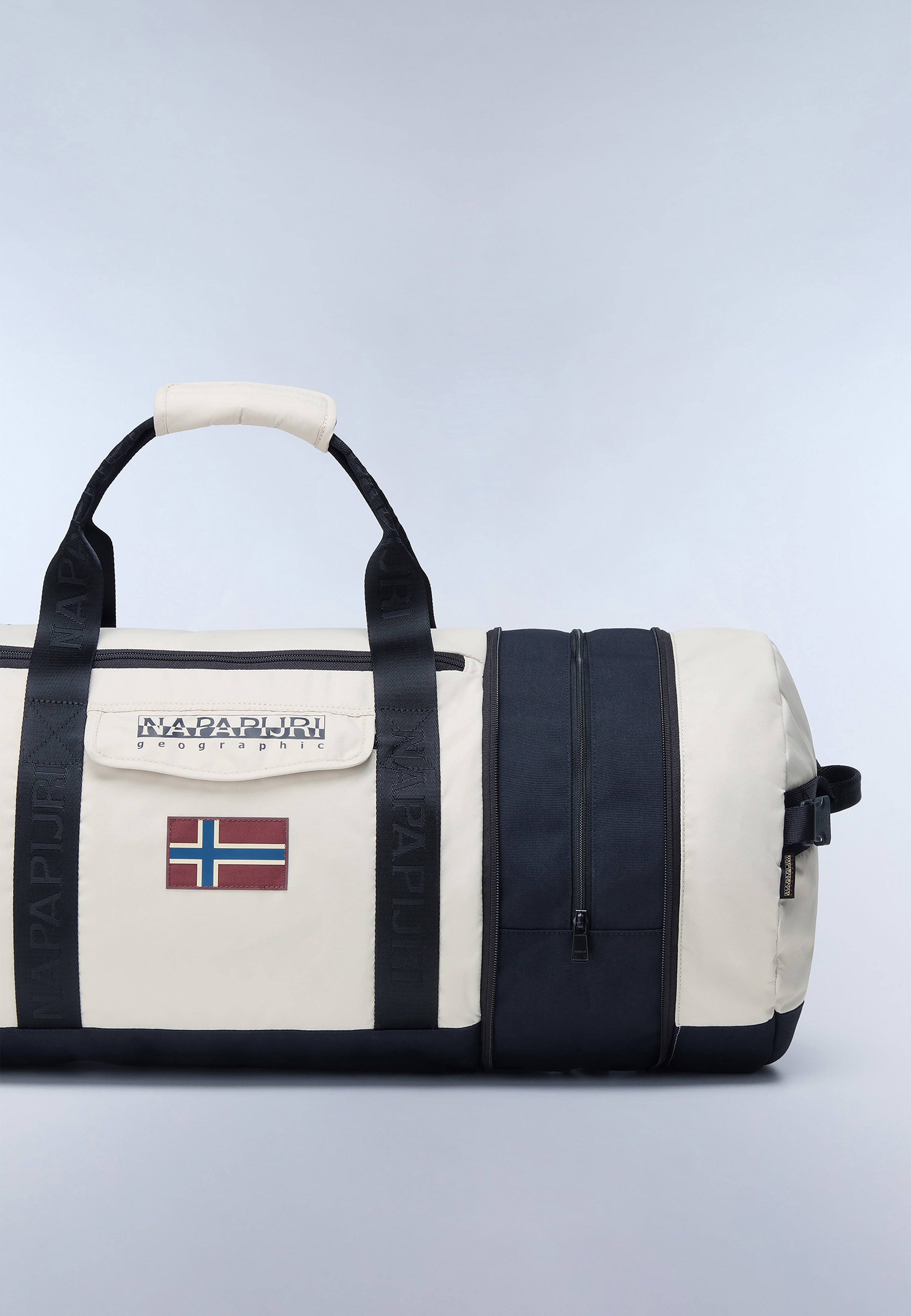 Napapijri-Bering Travel Beige Silver N90-Bavul & Seyahat Çantası-2-Milagron.com