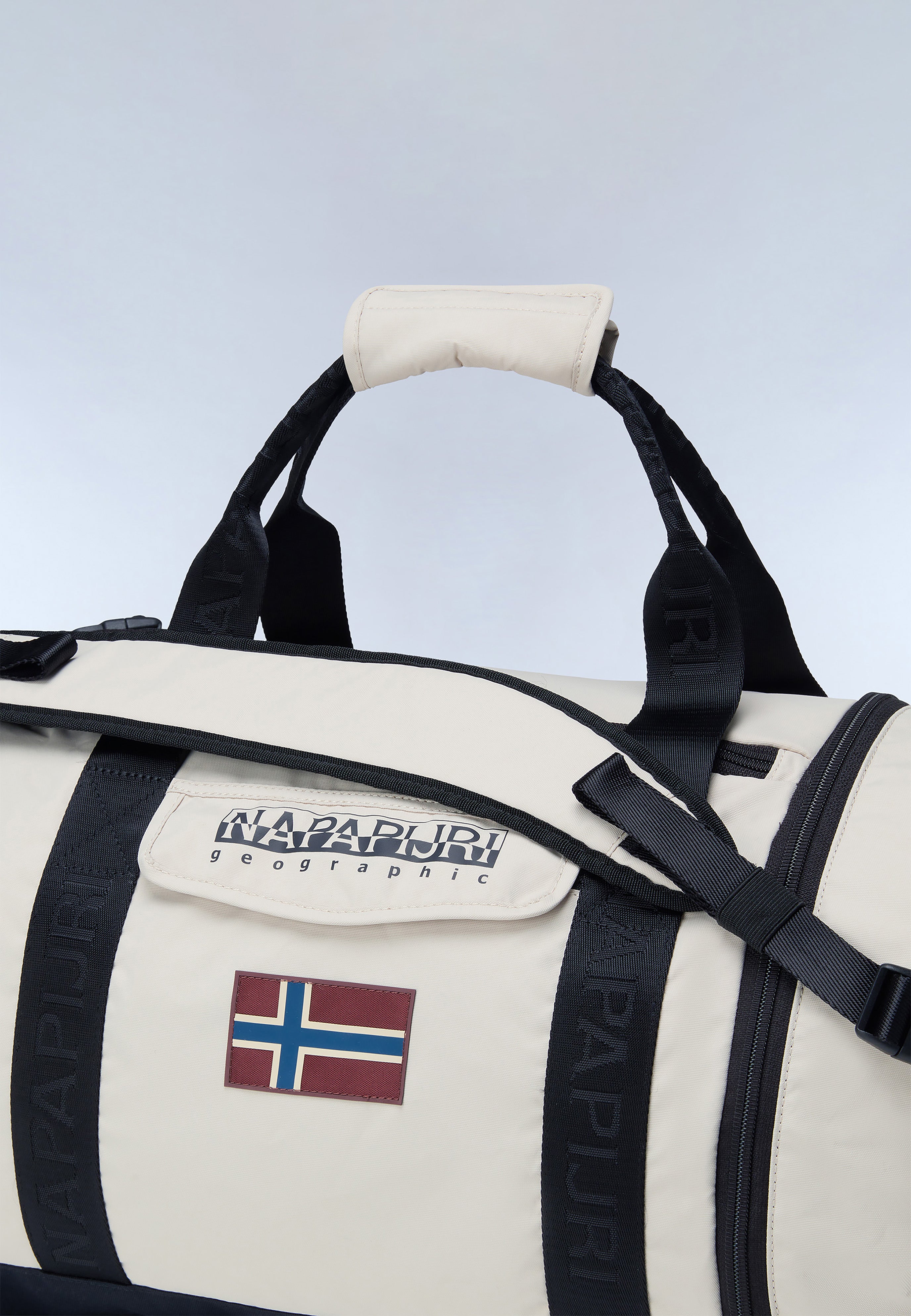 Napapijri-Bering Travel Beige Silver N90-Bavul & Seyahat Çantası-3-Milagron.com