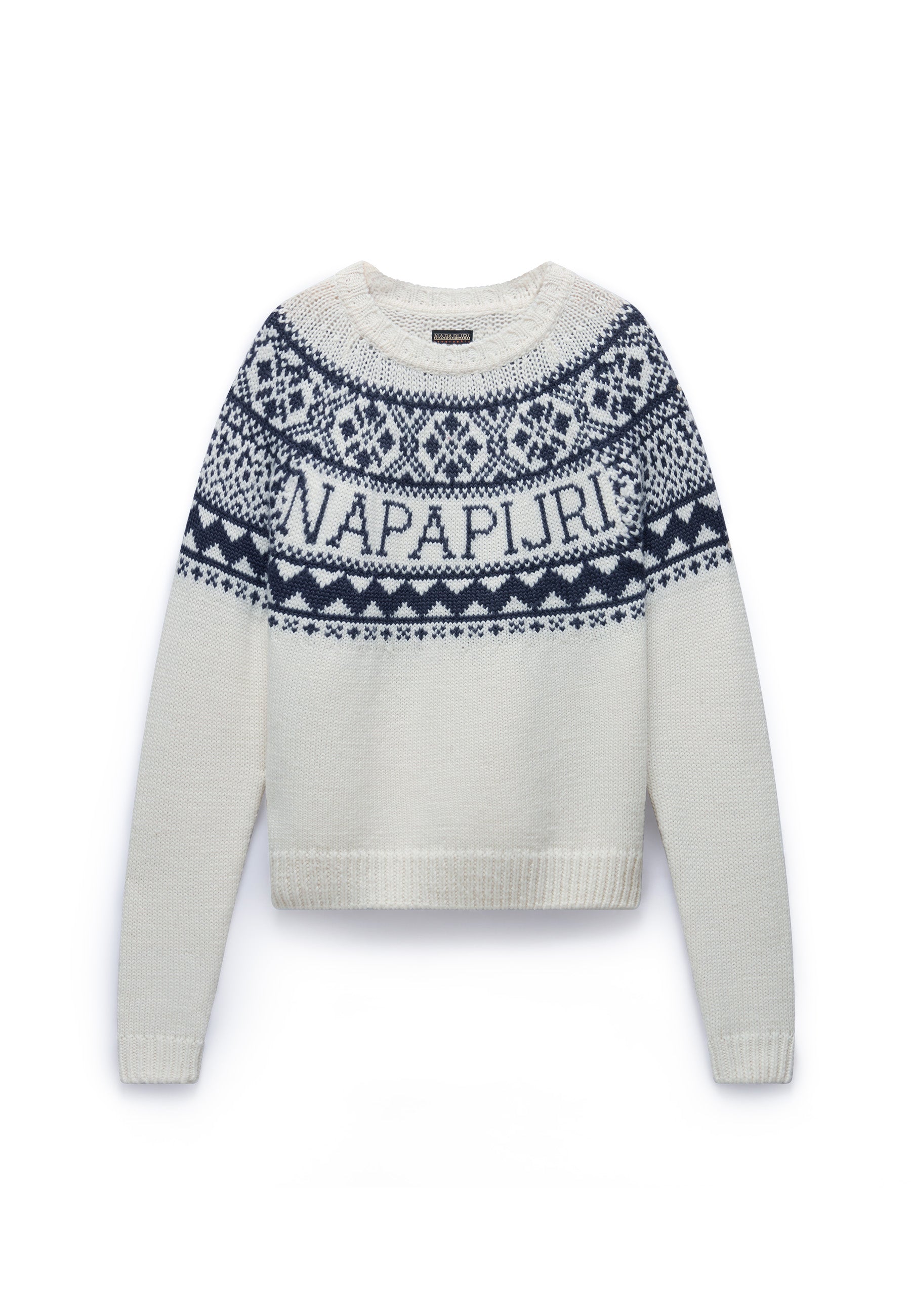 Napapijri-D-Ubaye W White Heron-Sweatshirts & Hoodies-1-Milagron.com