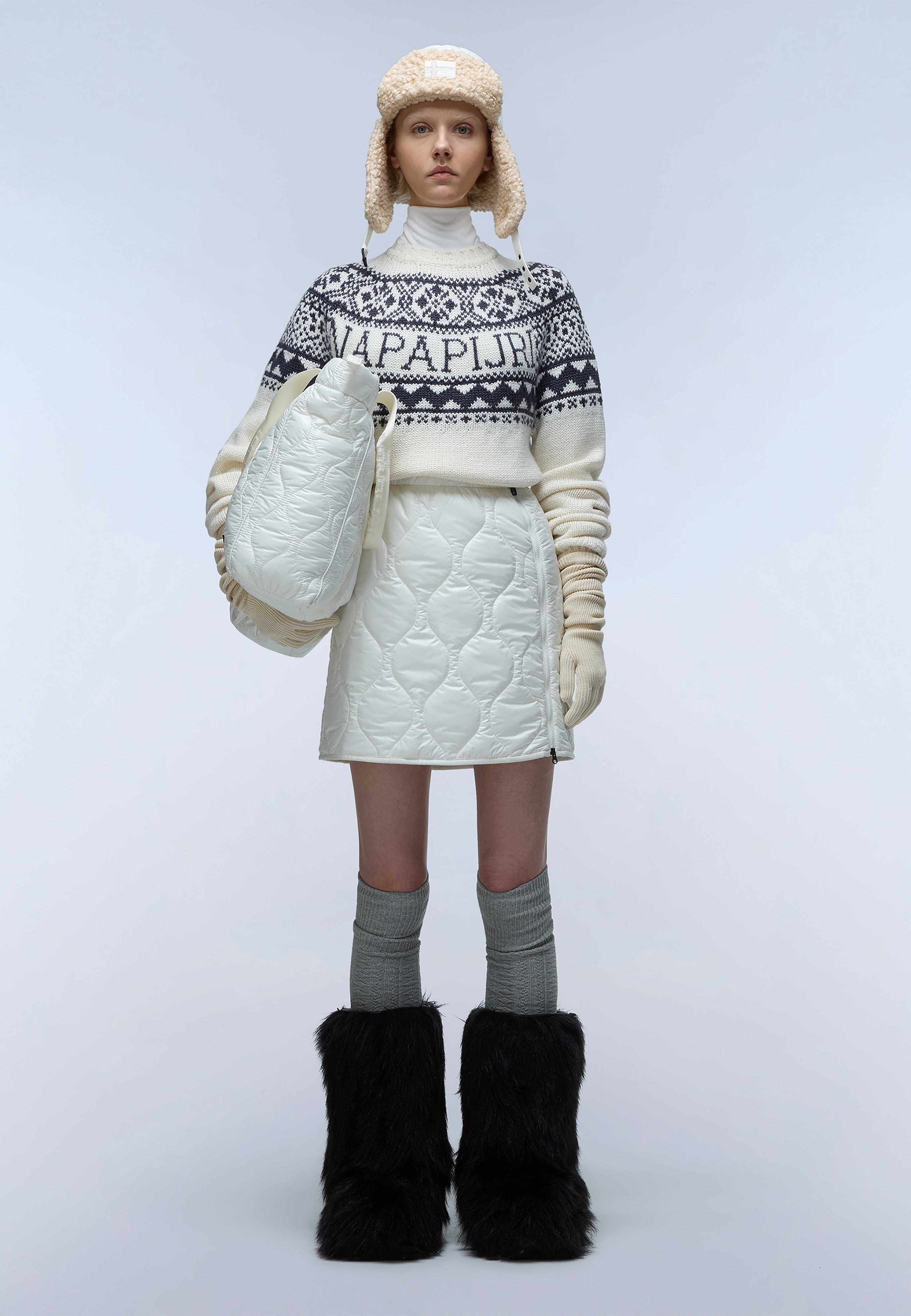 Napapijri-D-Ubaye W White Heron-Sweatshirts & Hoodies-4-Milagron.com