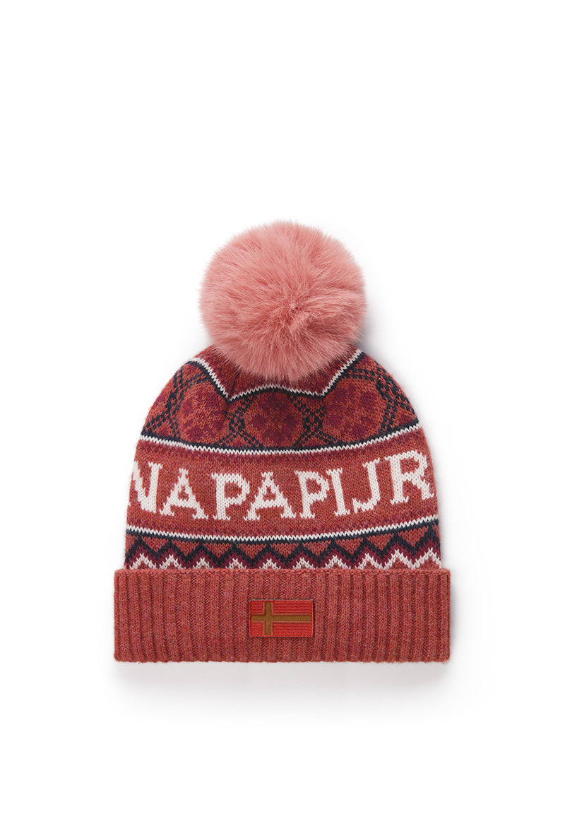 Napapijri-F-Soiusa Hat W Red Sauce-Bere-1-Milagron.com
