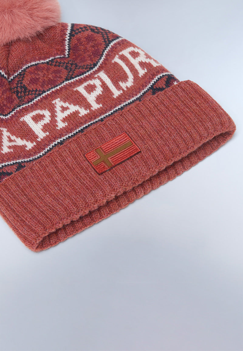 Napapijri-F-Soiusa Hat W Red Sauce-Bere-3-Milagron.com