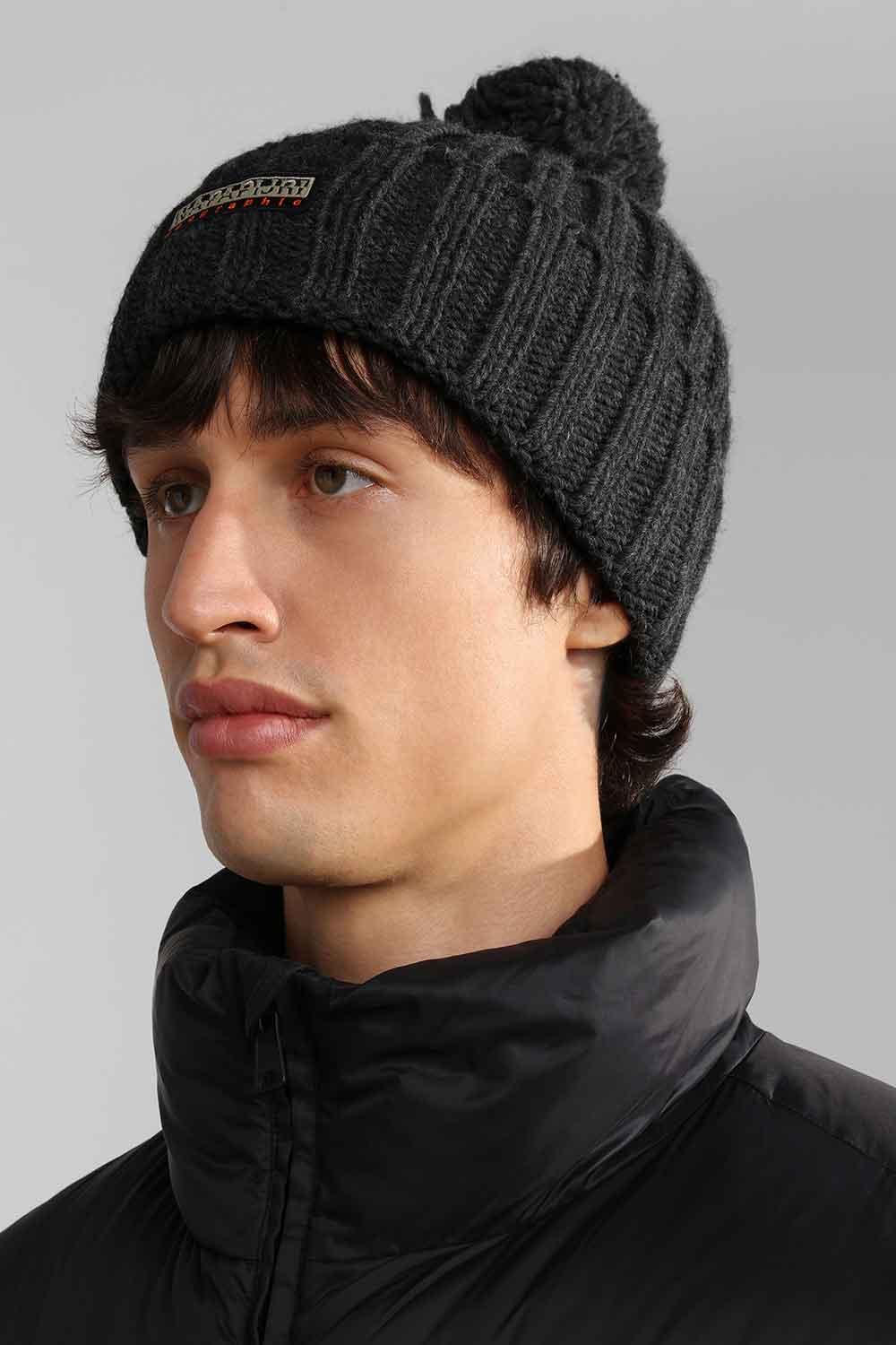 Napapijri-Fea 2 Dark Grey Melange-Bere-2-Milagron.com