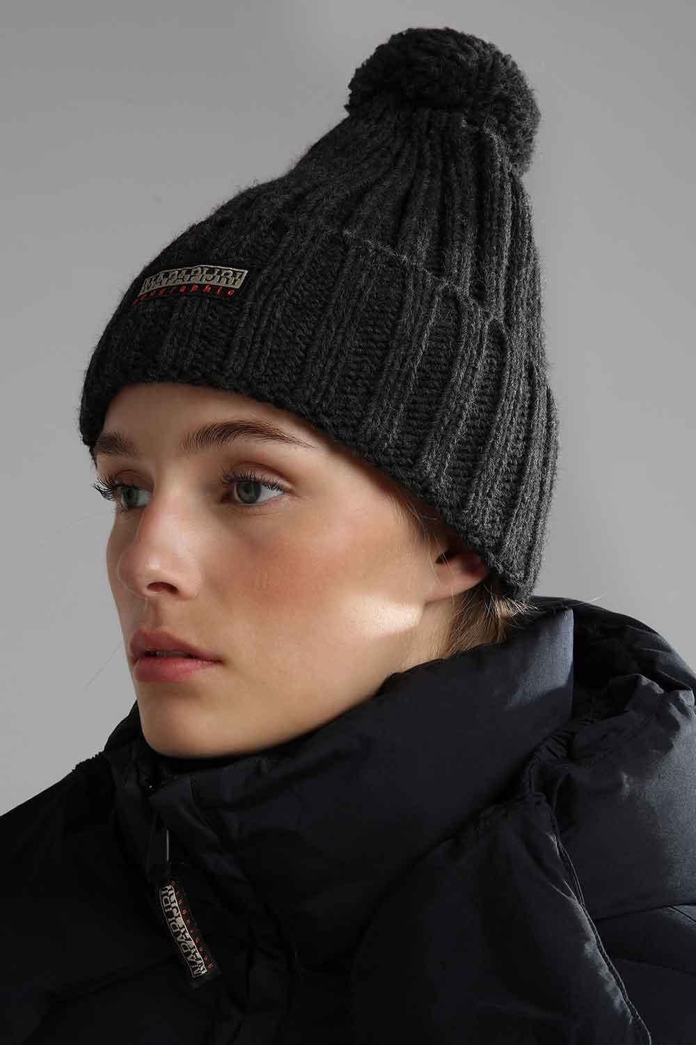 Napapijri-Fea 2 Dark Grey Melange-Bere-3-Milagron.com