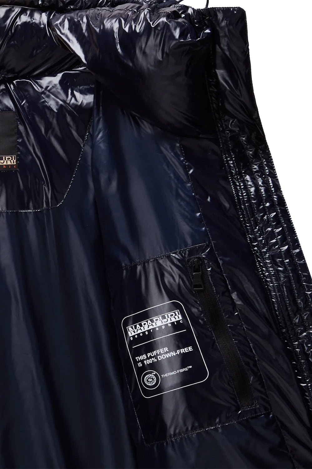 Napapijri-Glane Mirror Puffer Jacket Siyah Kadın Mont-Mont-7-Milagron.com