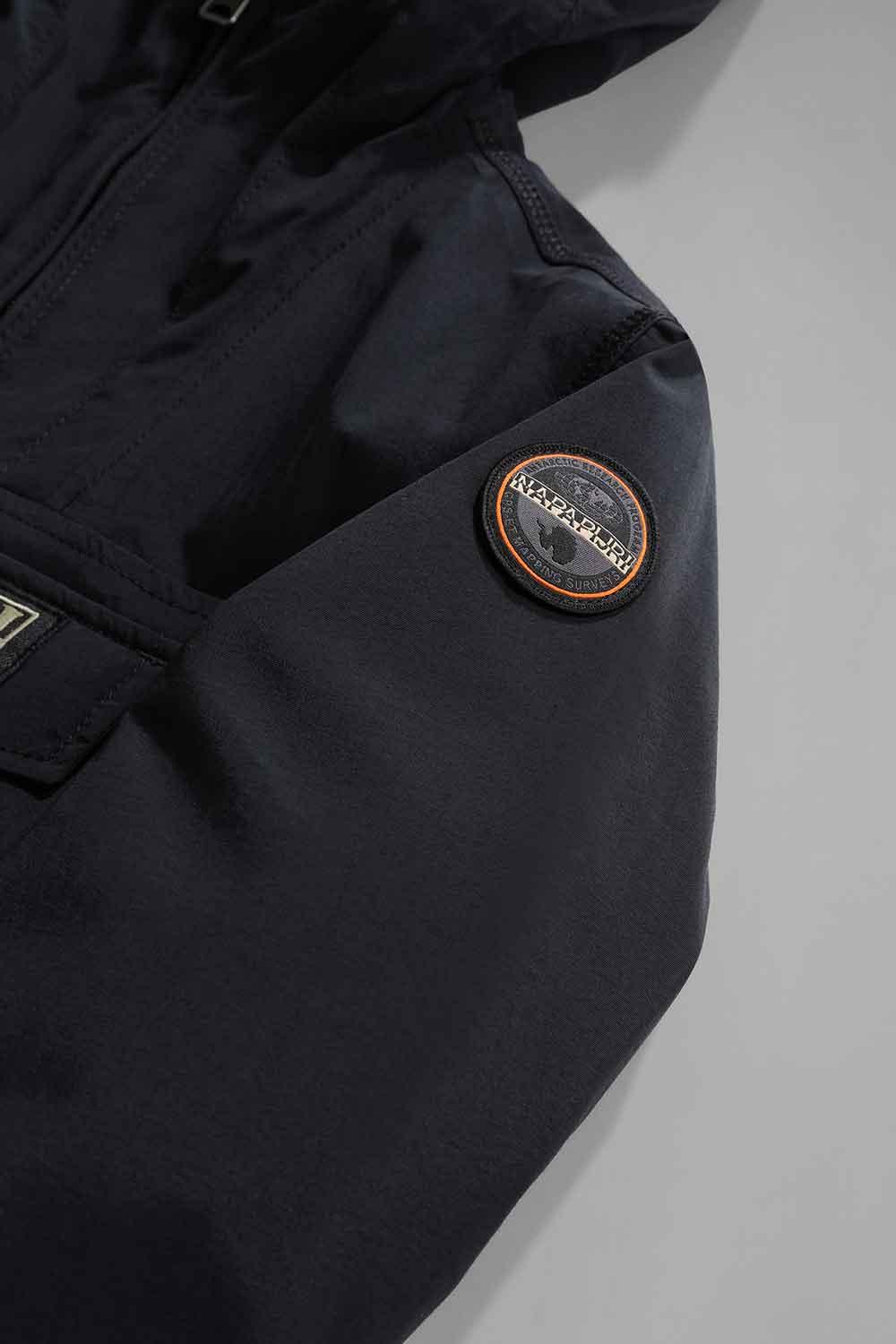 Napapijri-Kids Rainforest Pocket 2 Black-Yağmurluk-2-Milagron.com