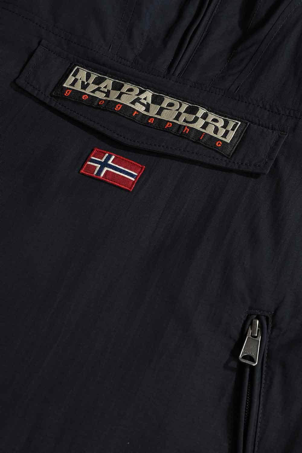 Napapijri-Kids Rainforest Pocket 2 Black-Yağmurluk-4-Milagron.com