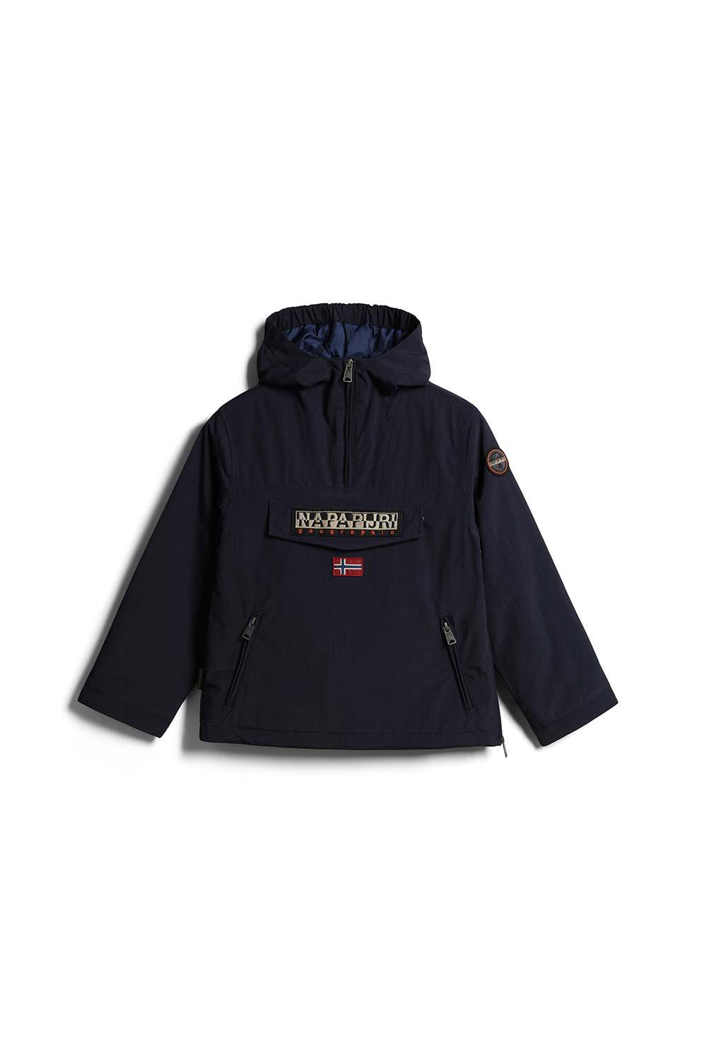 Napapijri-Kids Rainforest Pocket 2 Blue Marine-Yağmurluk-1-Milagron.com