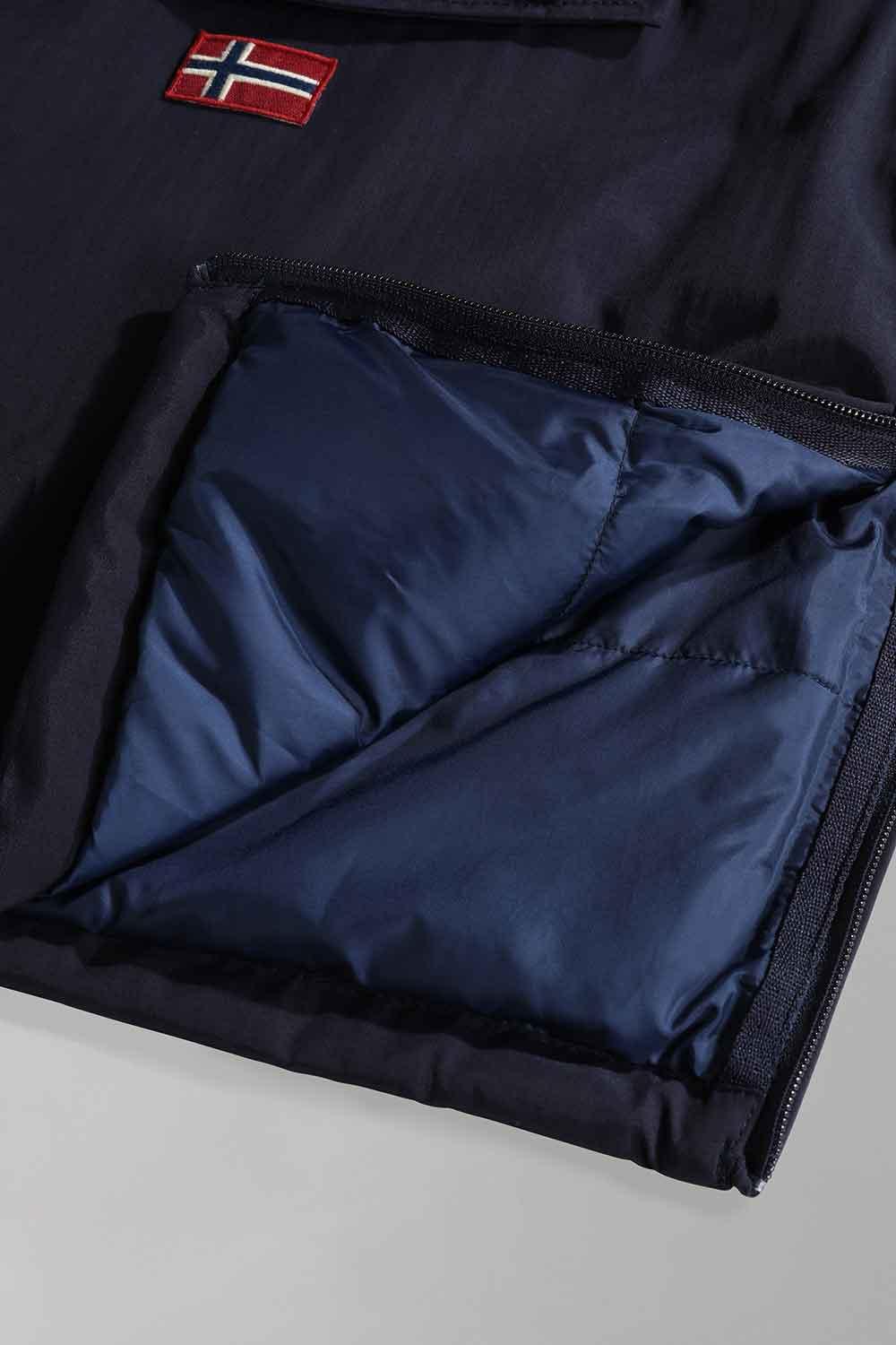 Napapijri-Kids Rainforest Pocket 2 Blue Marine-Yağmurluk-3-Milagron.com