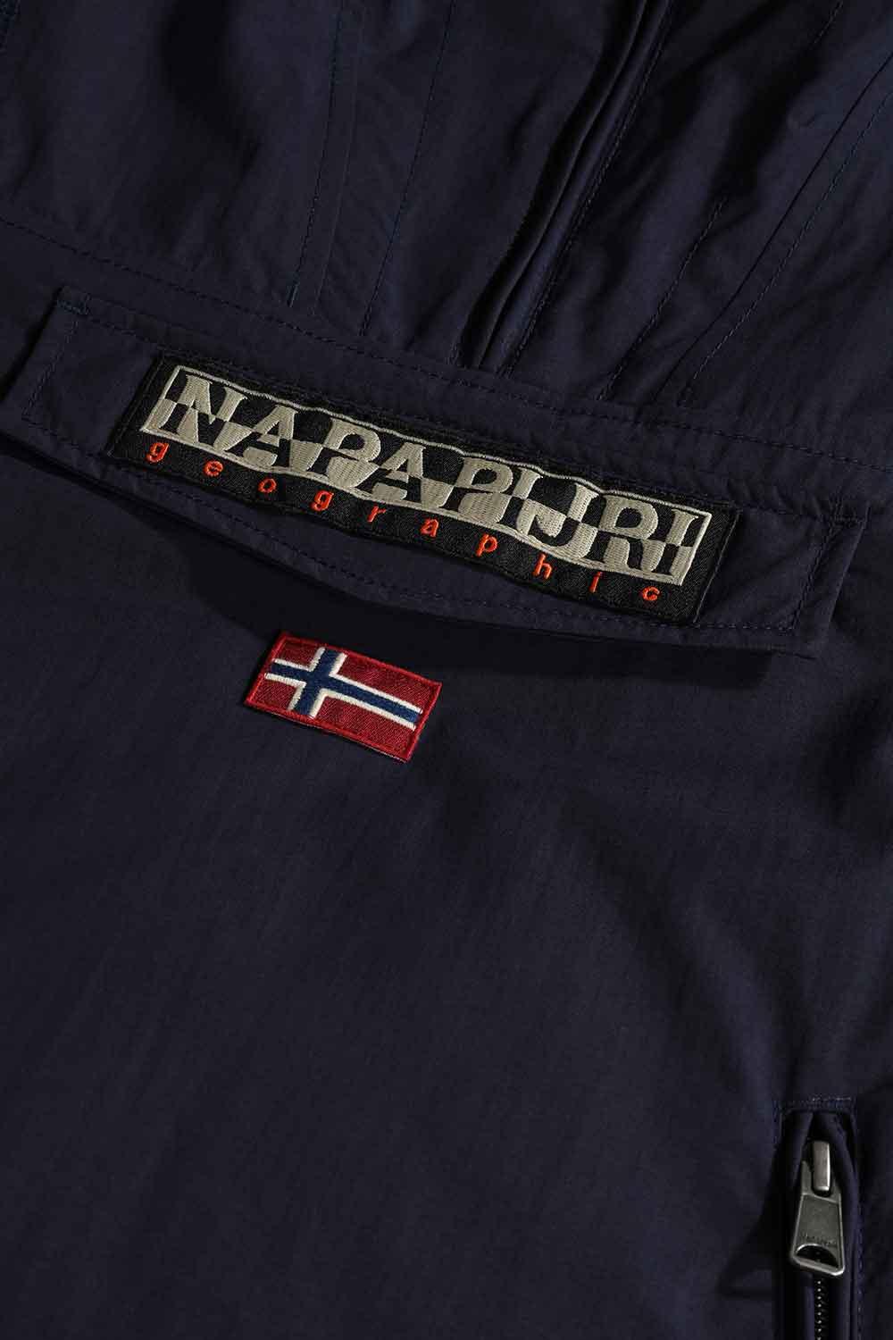 Napapijri-Kids Rainforest Pocket 2 Blue Marine-Yağmurluk-4-Milagron.com