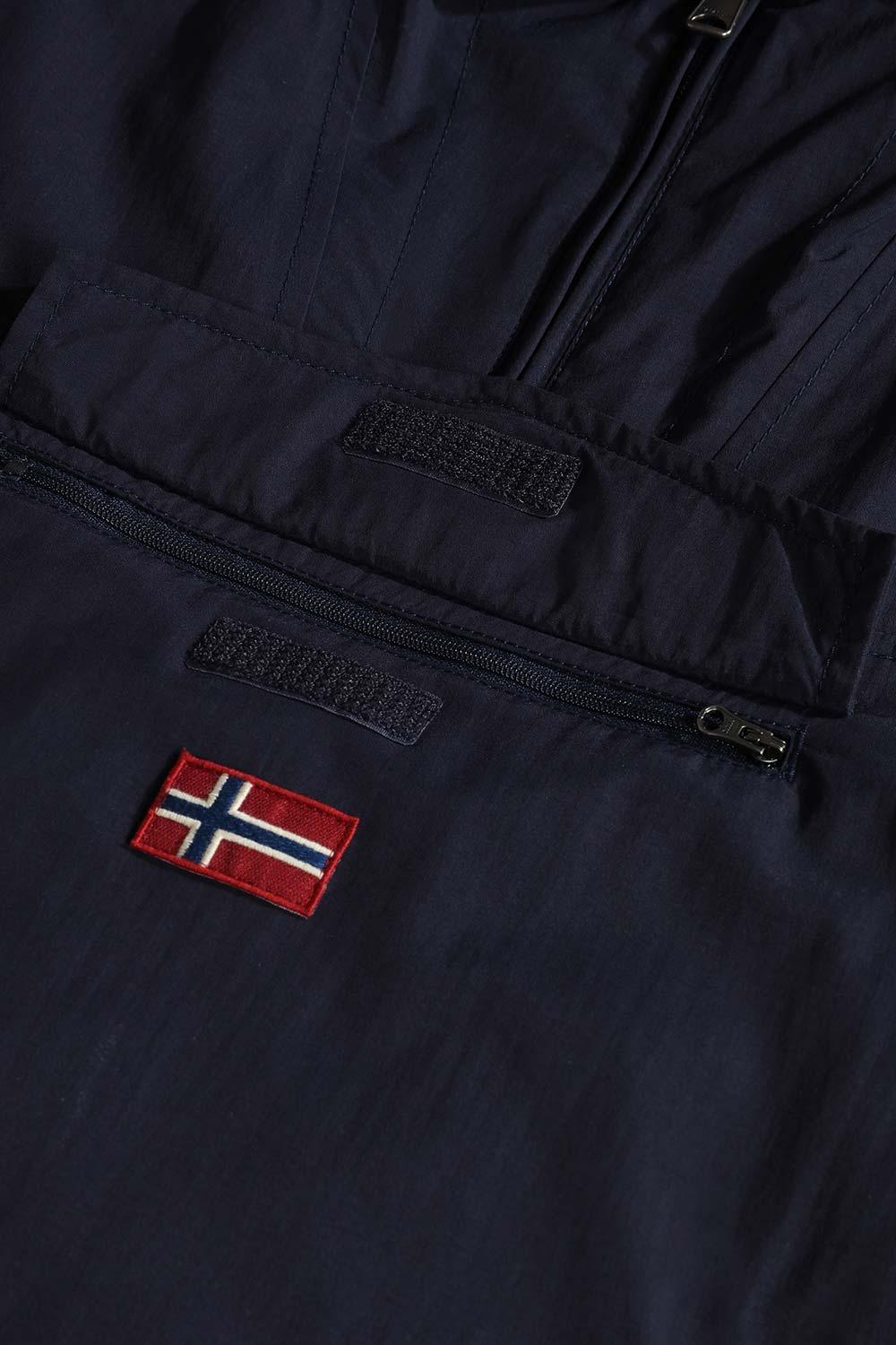 Napapijri-Kids Rainforest Pocket 2 Blue Marine-Yağmurluk-5-Milagron.com