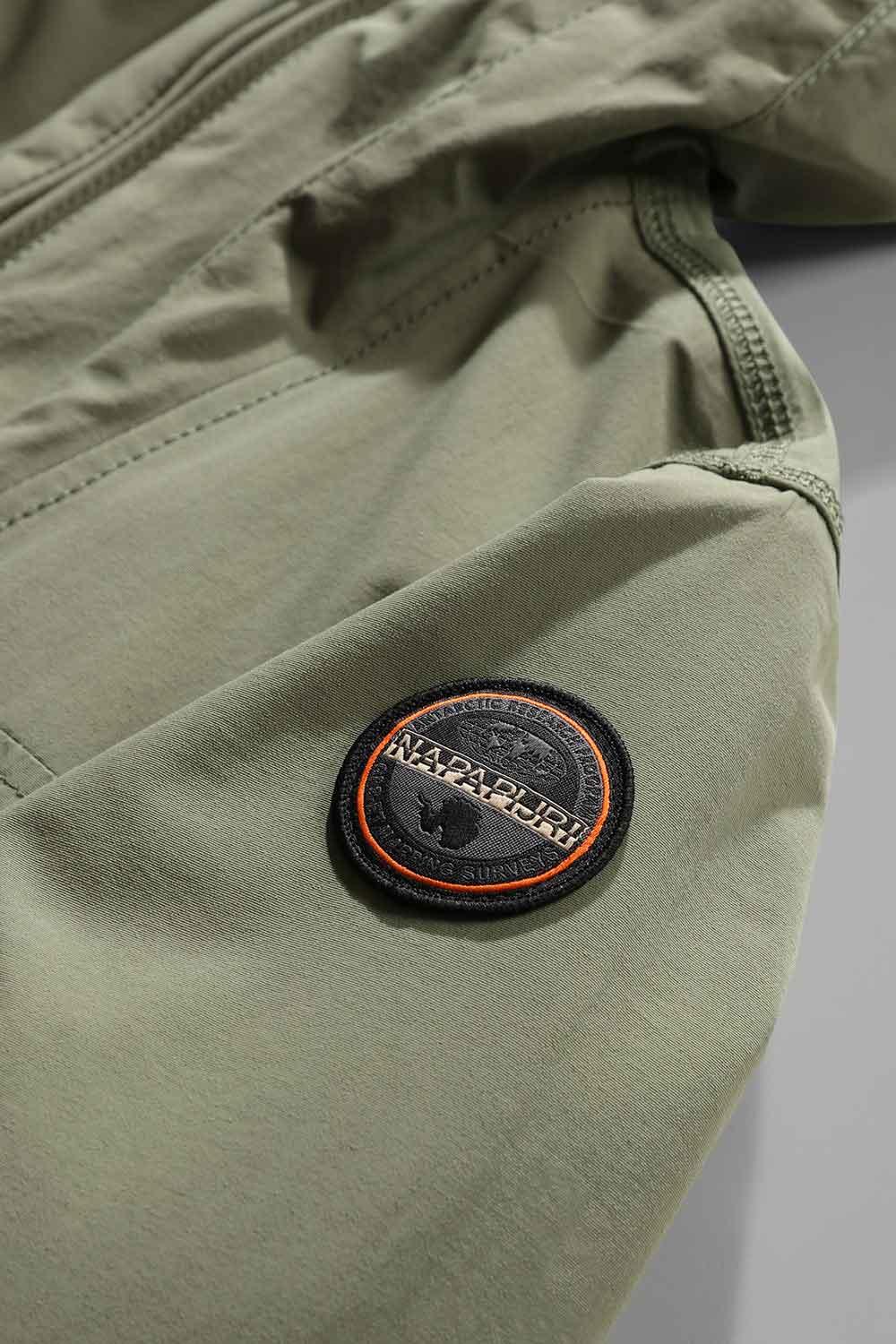 Napapijri-Kids Rainforest Pocket 2 Green Lichen-Yağmurluk-3-Milagron.com