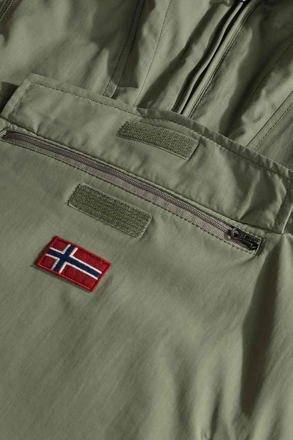 Napapijri-Kids Rainforest Pocket 2 Green Lichen-Yağmurluk-6-Milagron.com