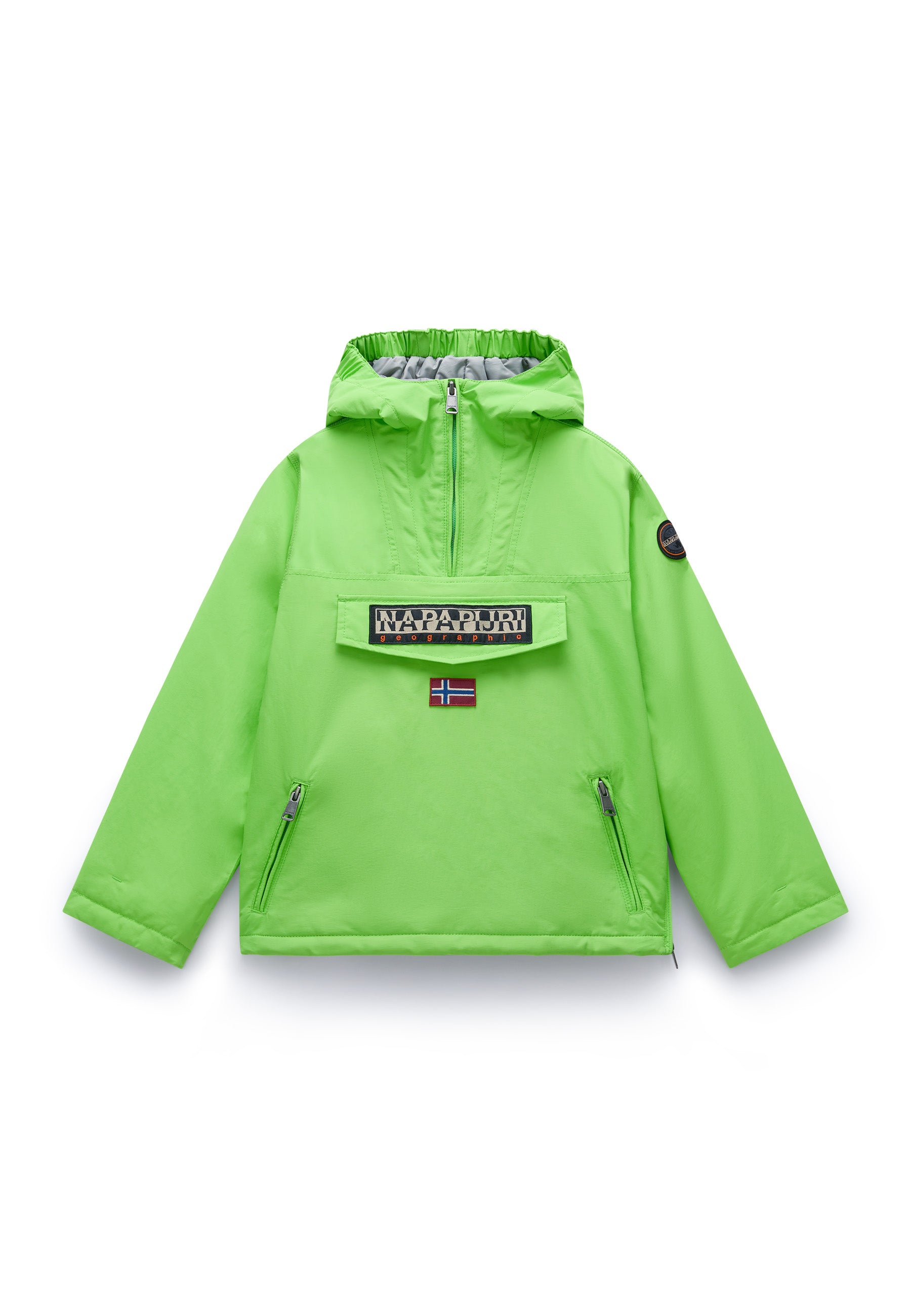 Napapijri-Kids Rainforest Pocket 2 Green Macaw-Yağmurluk-2-Milagron.com