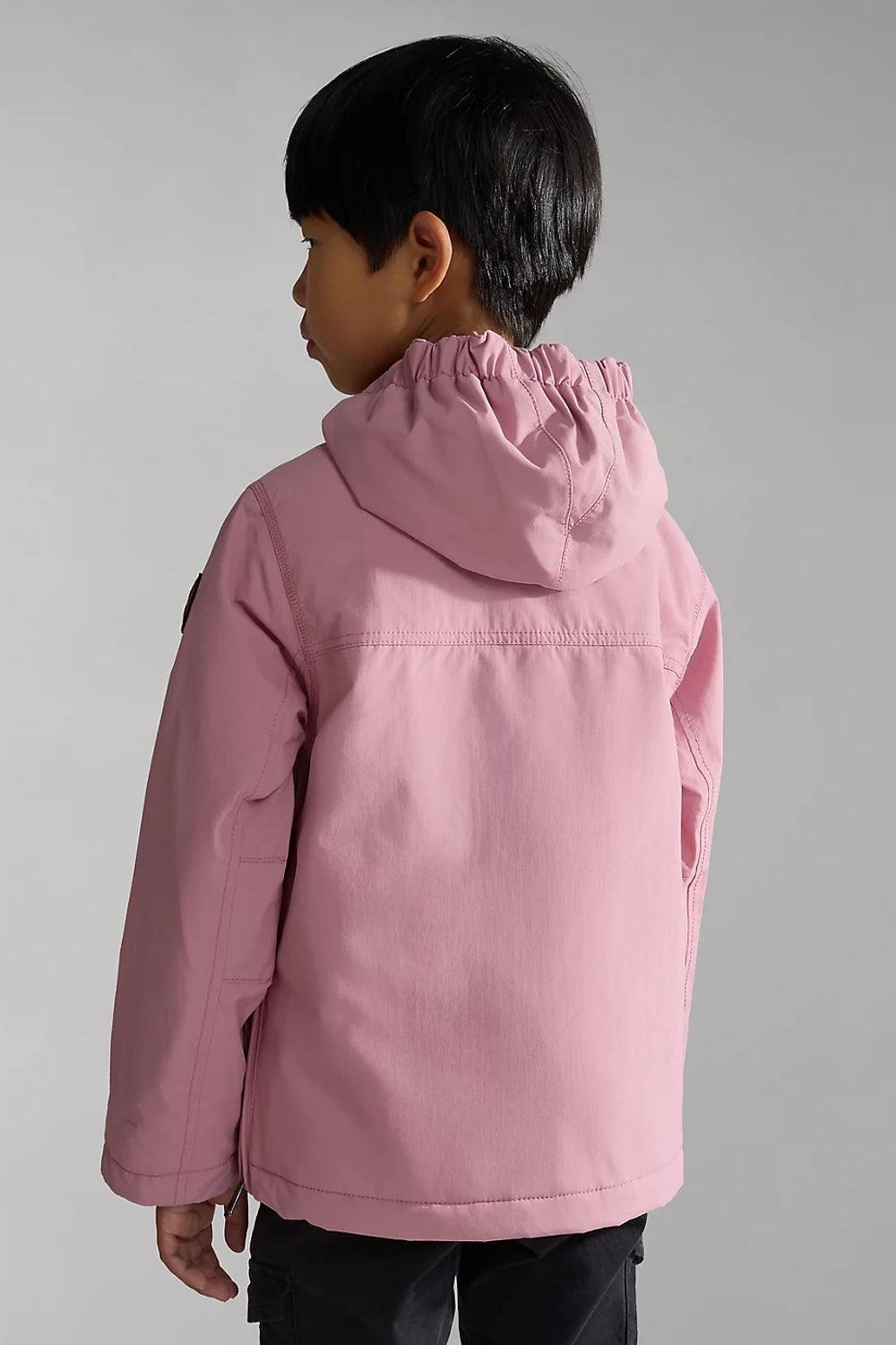 Napapijri-Kids Rainforest Pocket 2 Pink-Yağmurluk-2-Milagron.com