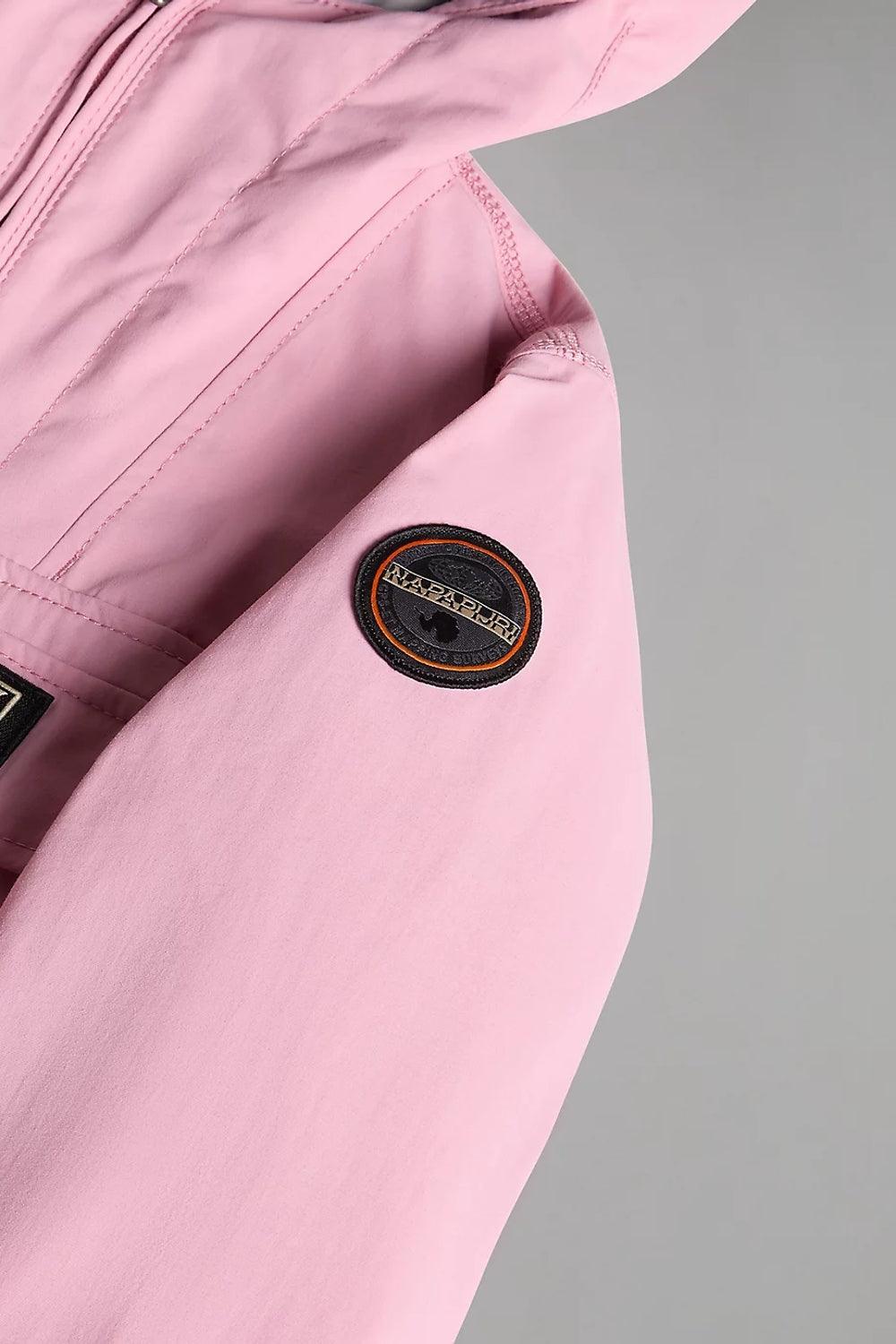 Napapijri-Kids Rainforest Pocket 2 Pink-Yağmurluk-3-Milagron.com