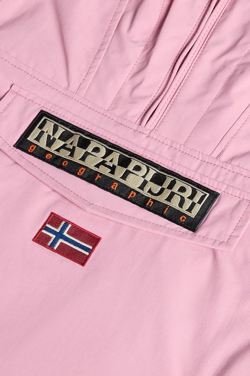 Napapijri-Kids Rainforest Pocket 2 Pink-Yağmurluk-5-Milagron.com