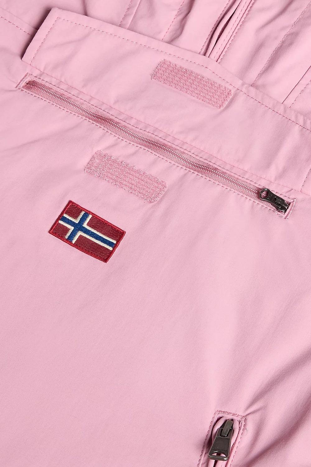 Napapijri-Kids Rainforest Pocket 2 Pink-Yağmurluk-6-Milagron.com