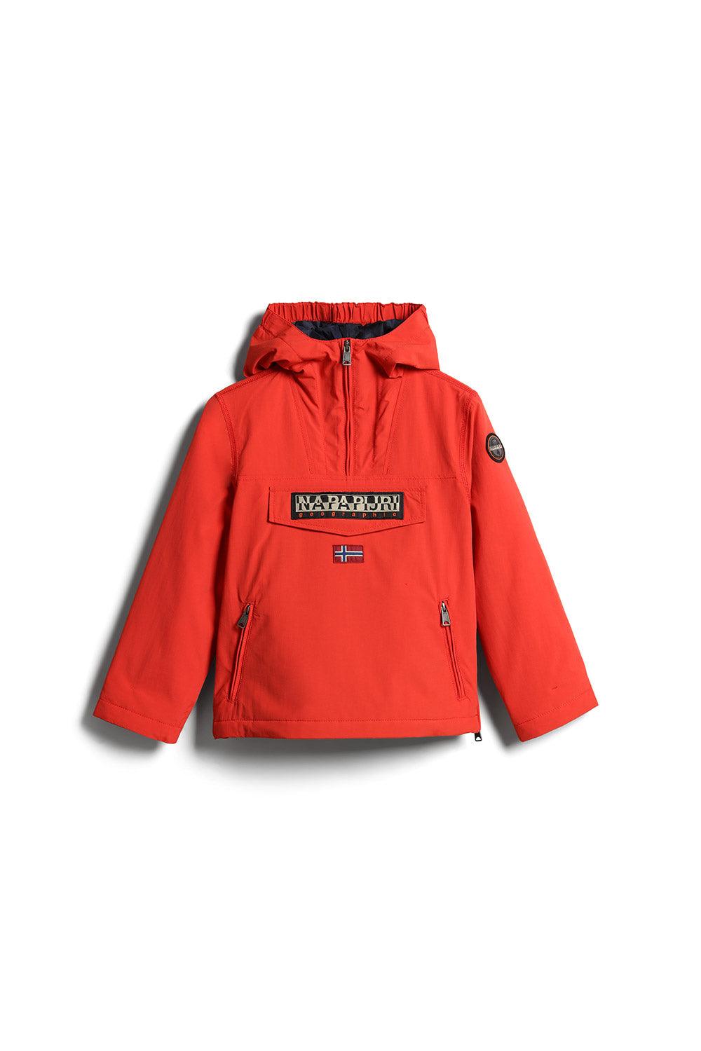 Napapijri-Kids Rainforest Pocket 2 Red Poppy-Yağmurluk-1-Milagron.com