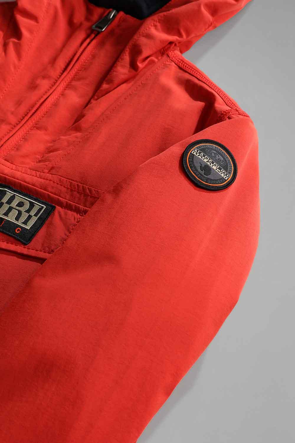 Napapijri-Kids Rainforest Pocket 2 Red Poppy-Yağmurluk-4-Milagron.com