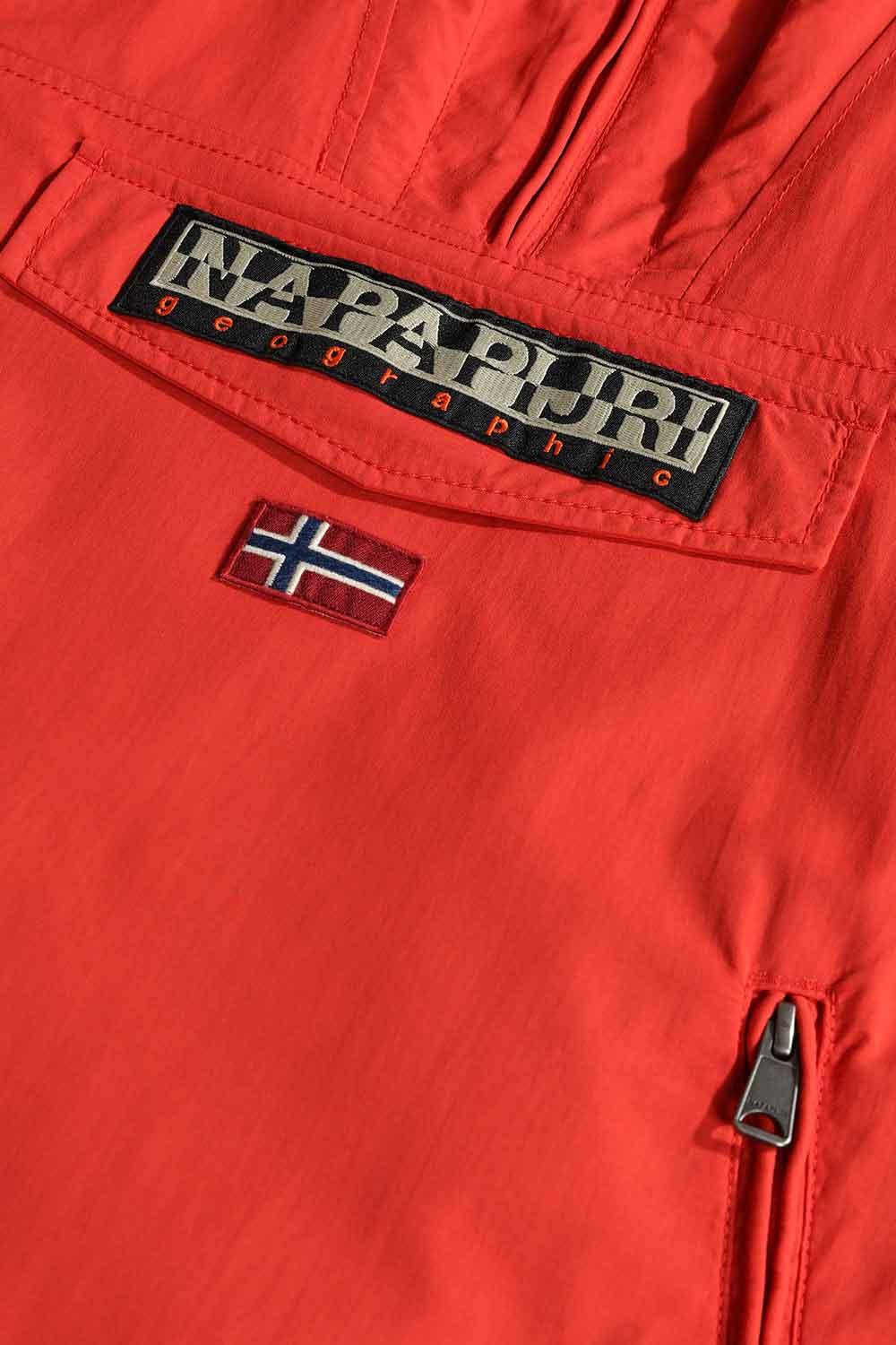 Napapijri-Kids Rainforest Pocket 2 Red Poppy-Yağmurluk-6-Milagron.com