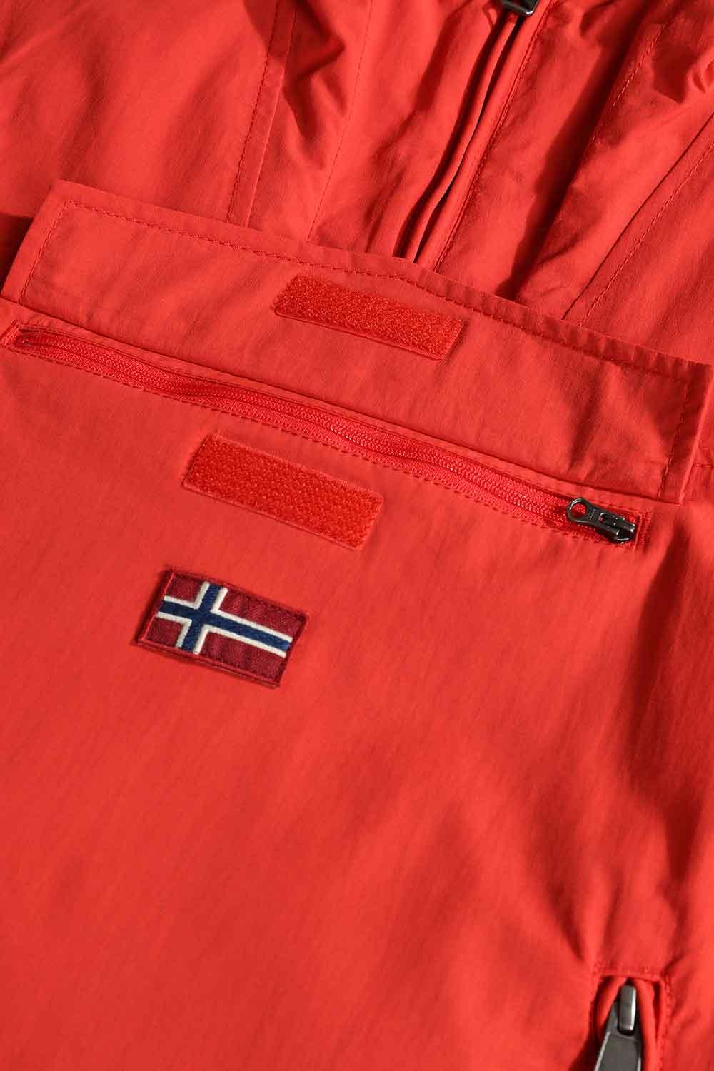 Napapijri-Kids Rainforest Pocket 2 Red Poppy-Yağmurluk-7-Milagron.com