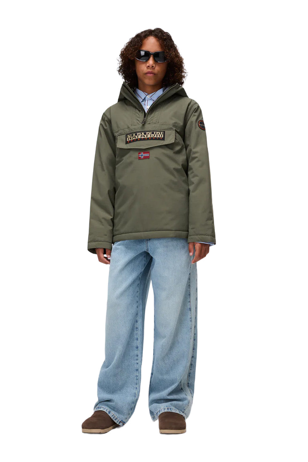 Napapijri-Kids Rainforest Yeşil Çocuk Mont-Mont-3-Milagron.com