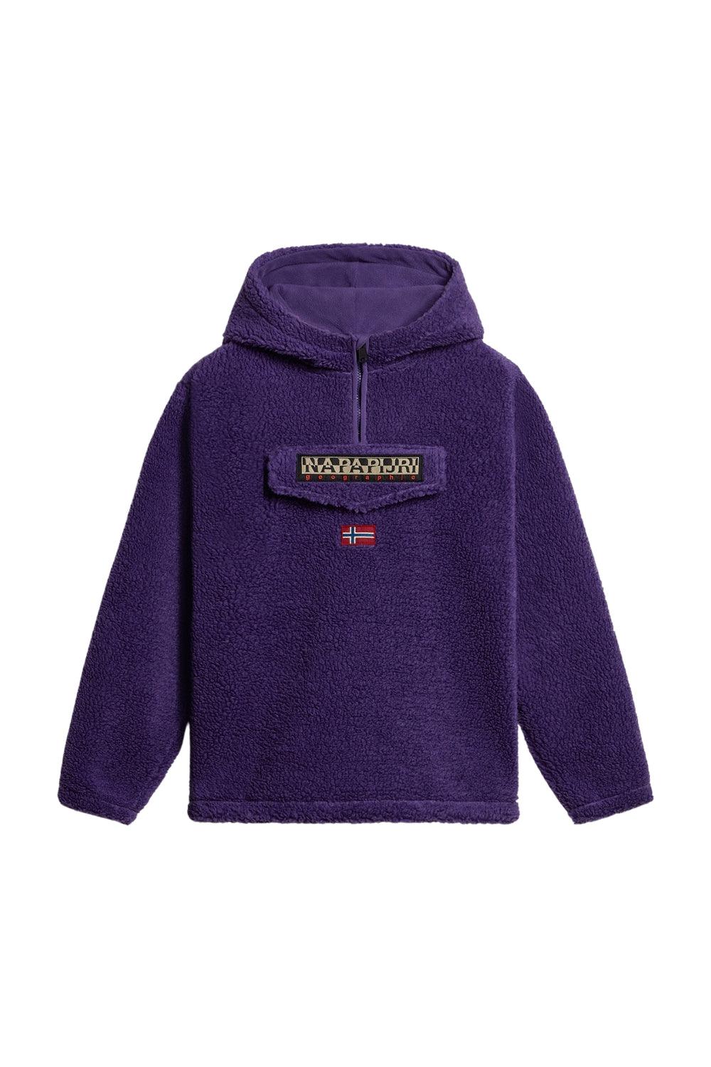 Napapijri-Kids T-Burgee HZH Violet Gothic-Sweatshirts & Hoodies-3-Milagron.com