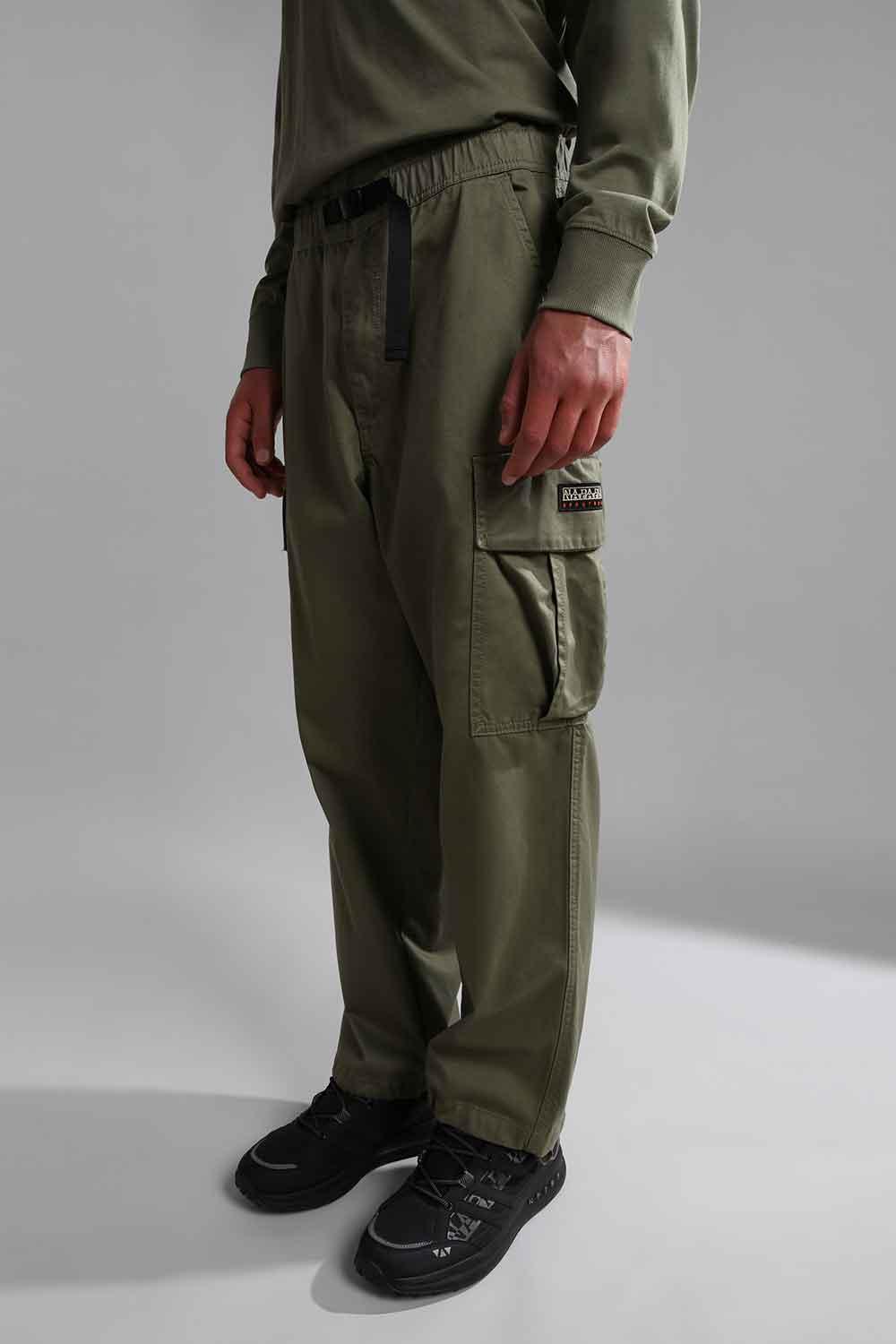 Napapijri-M-Dru Pant Green Lichen-Pantolon-4-Milagron.com