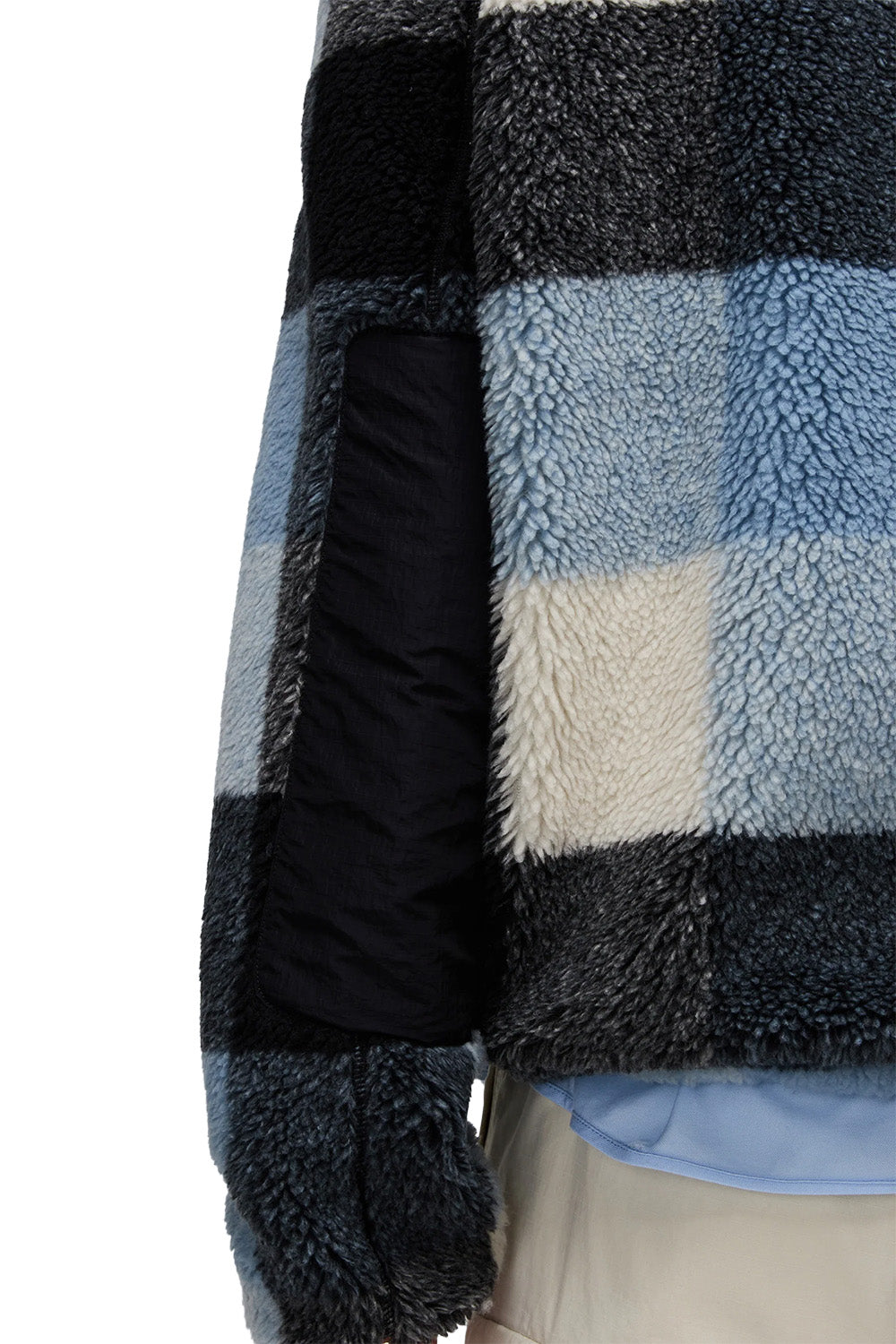 Montepiana Check Cby Relaxed Fit Fermuarlı Peluş Mont - 3