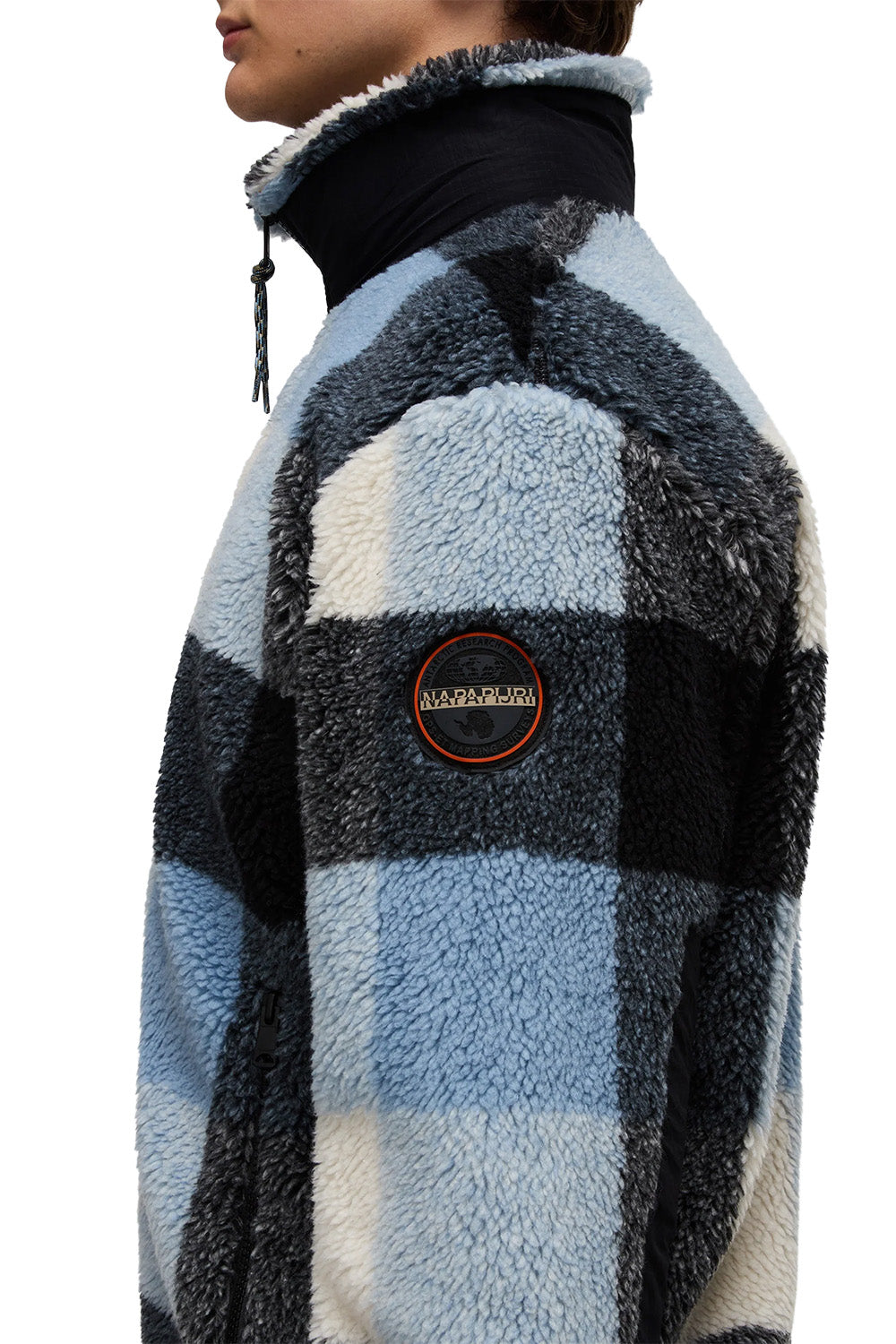 Montepiana Check Cby Relaxed Fit Fermuarlı Peluş Mont - 4