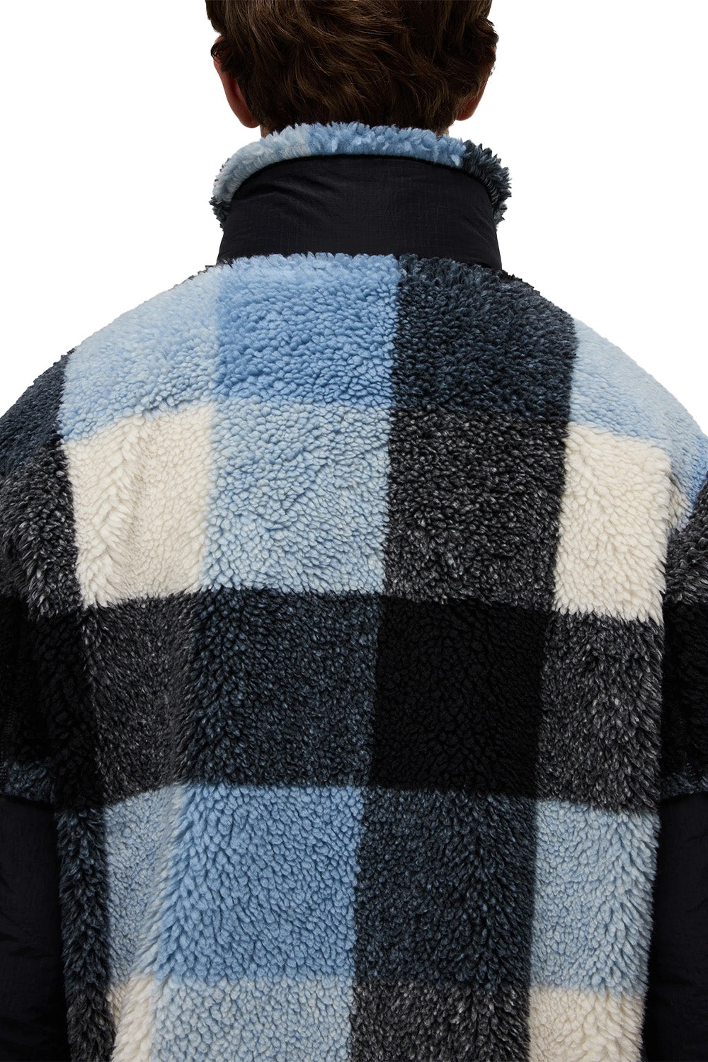 Montepiana Check Cby Relaxed Fit Fermuarlı Peluş Mont - 5