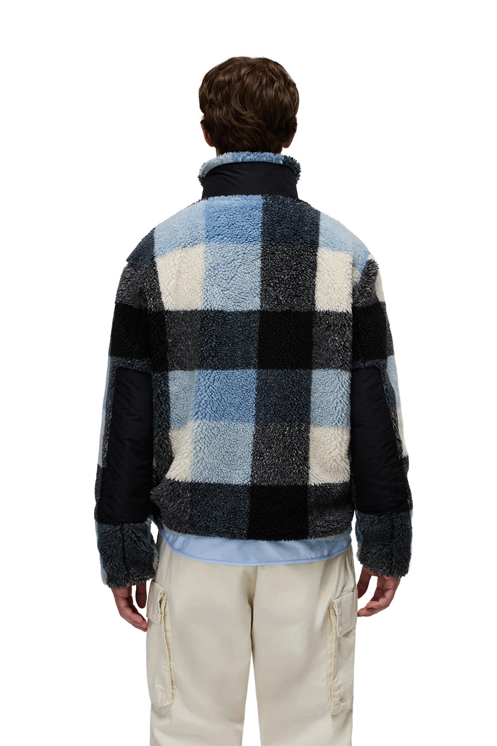 Montepiana Check Cby Relaxed Fit Fermuarlı Peluş Mont - 6